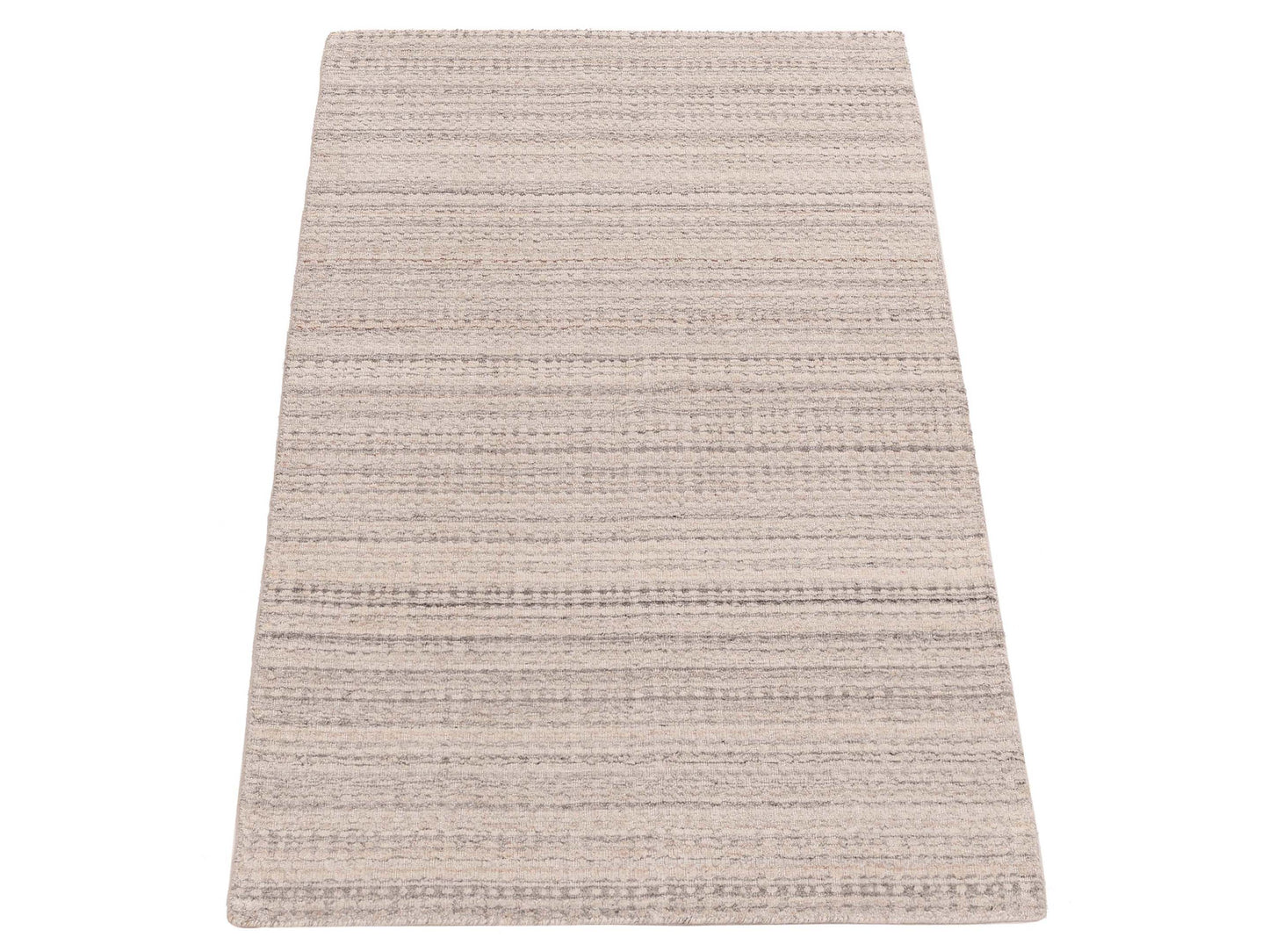 Himalayan 144843 Ivory Gray 3.1x5.1 Hand Knotted Rug