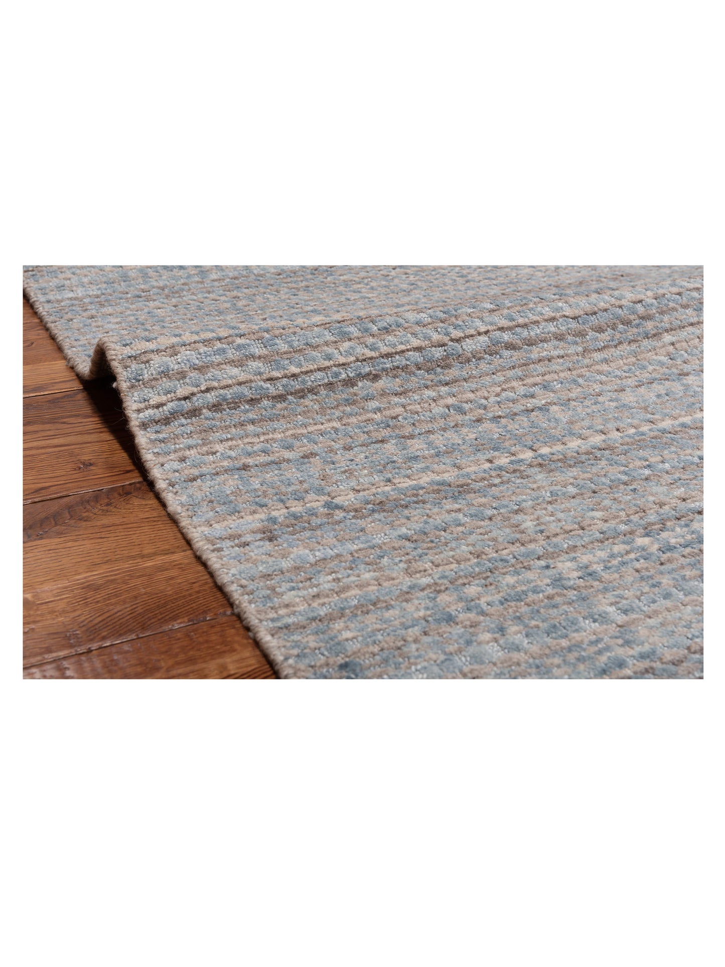 Himalayan 144861 Blue Brown 3.1x5.1 Hand Knotted Rug