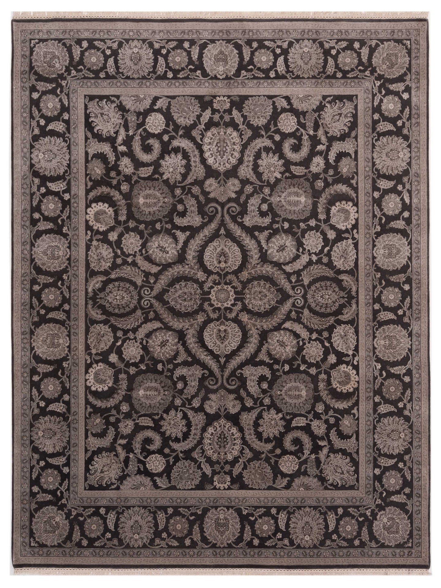 Rajpur Imperial Silk Charcoal Charcoal Traditional