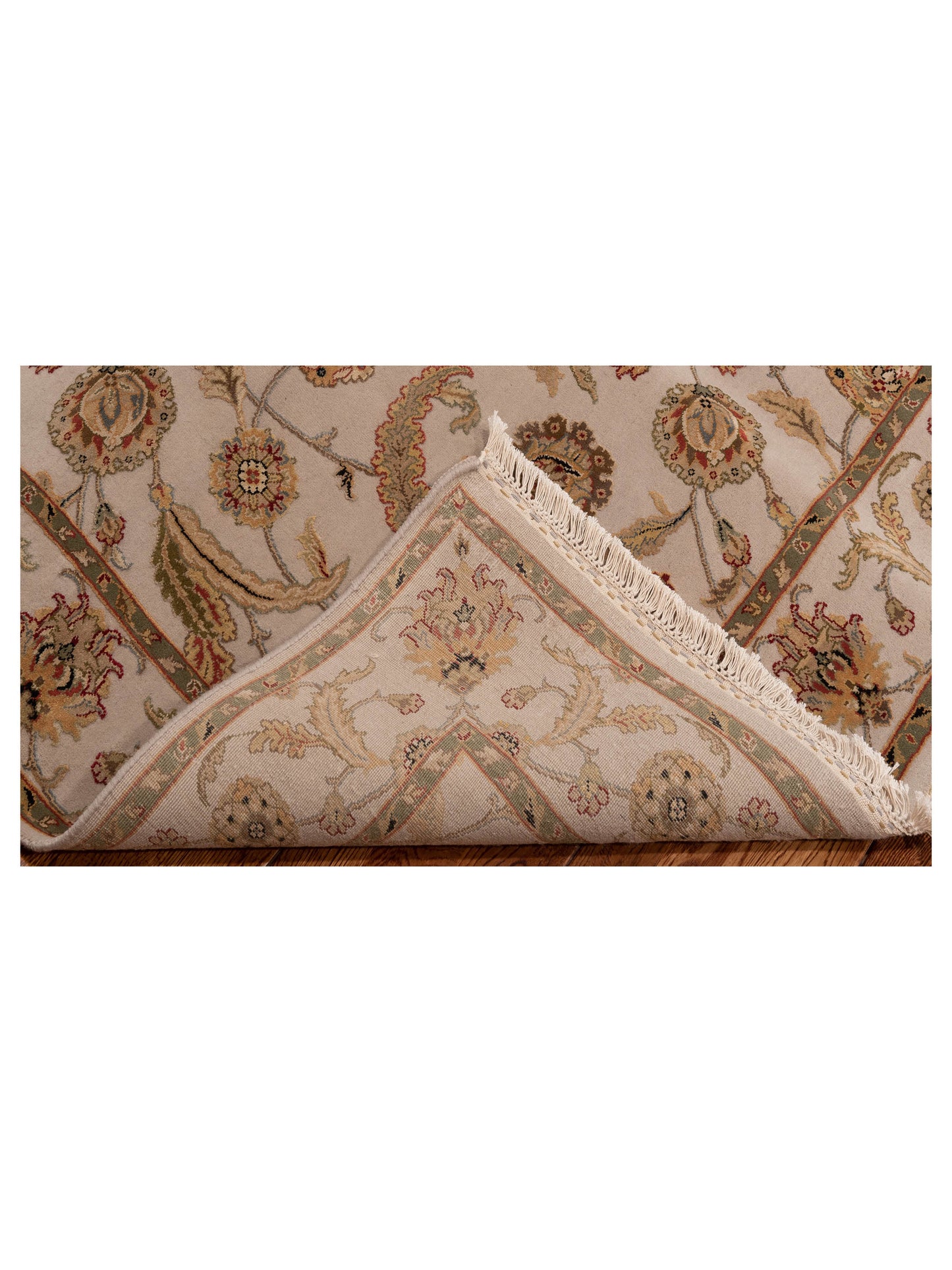 Imperial Silk 145059 Ivory Ivory 4.1x6.1 Hand Knotted Rug