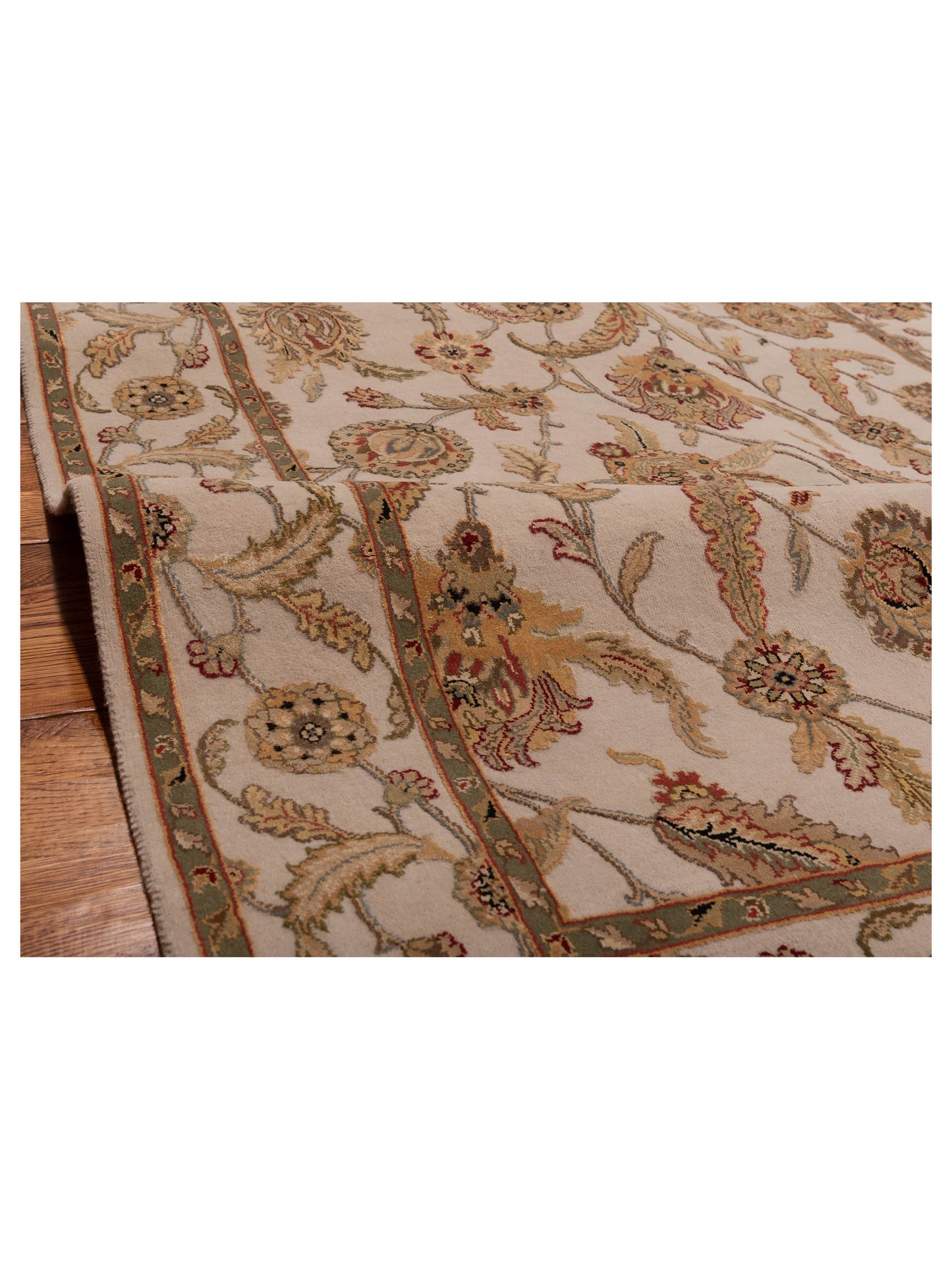 Imperial Silk 145059 Ivory Ivory 4.1x6.1 Hand Knotted Rug