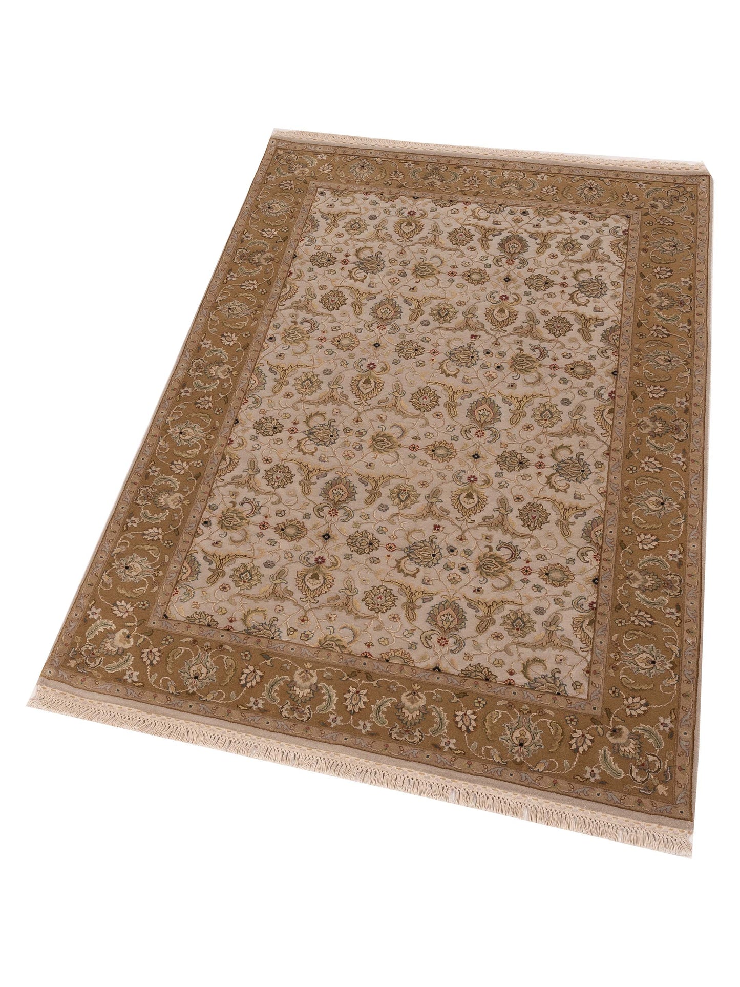 Imperial Silk 145060 Ivory Gold 4.2x6.2 Hand Knotted Rug