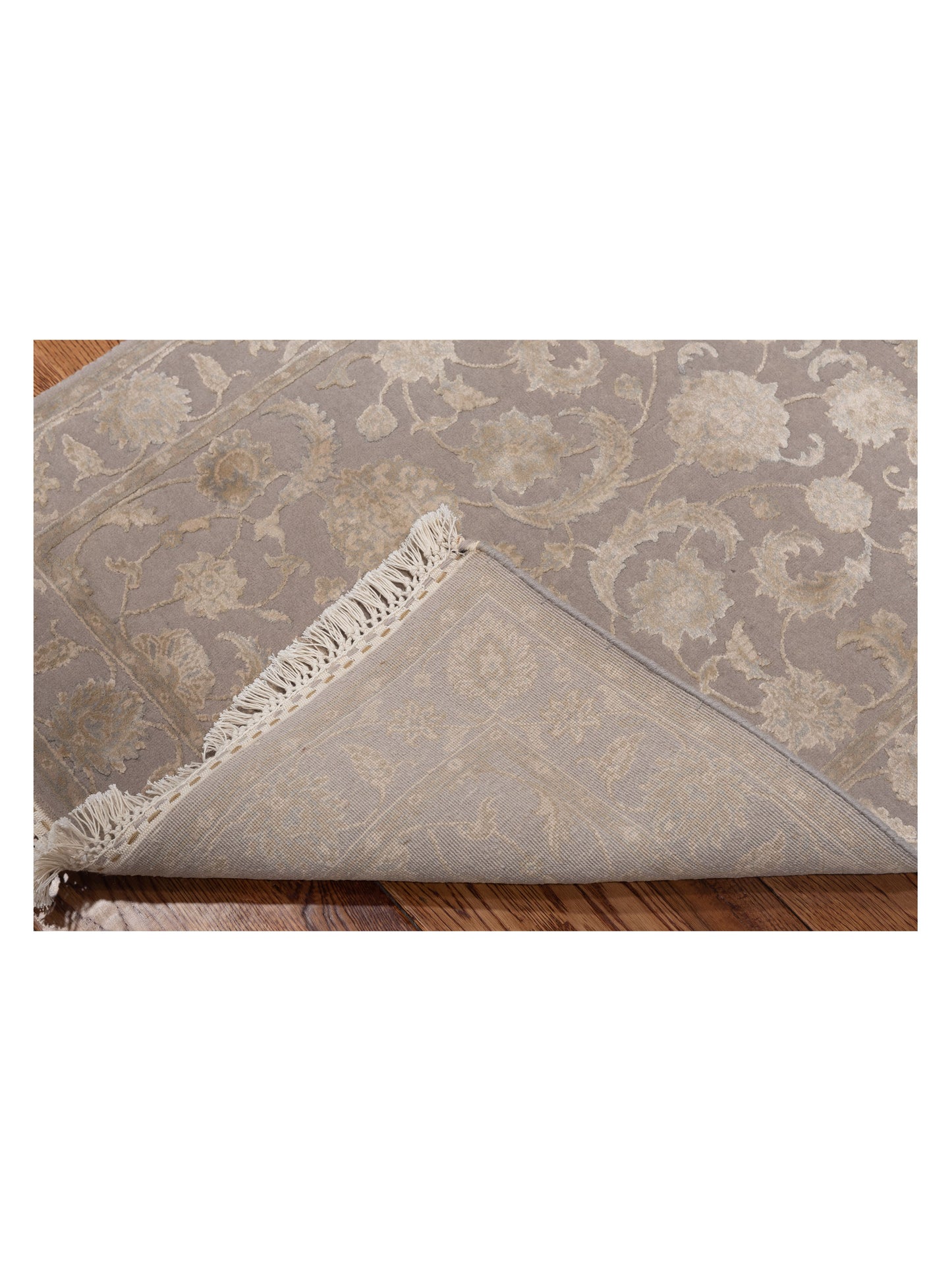 Imperial Silk 145065 Silver Silver 2.6x10.1 Hand Knotted Rug
