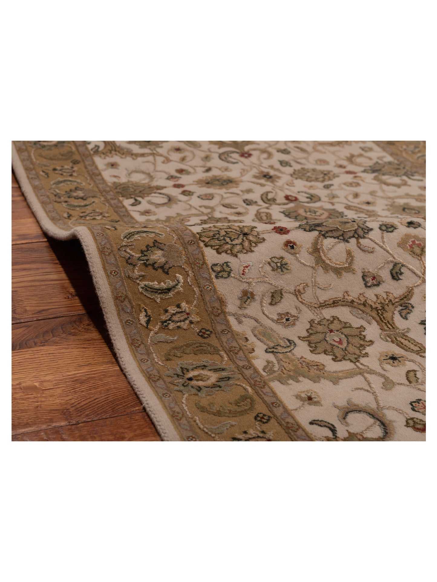 Imperial Silk 145075 Ivory Gold 2.7x8 Hand Knotted Rug