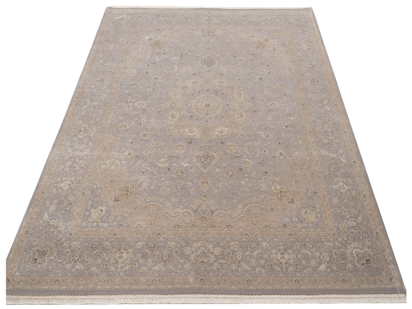 Imperial Silk 145094 Silver 8.1x10.4 Hand Knotted Rug