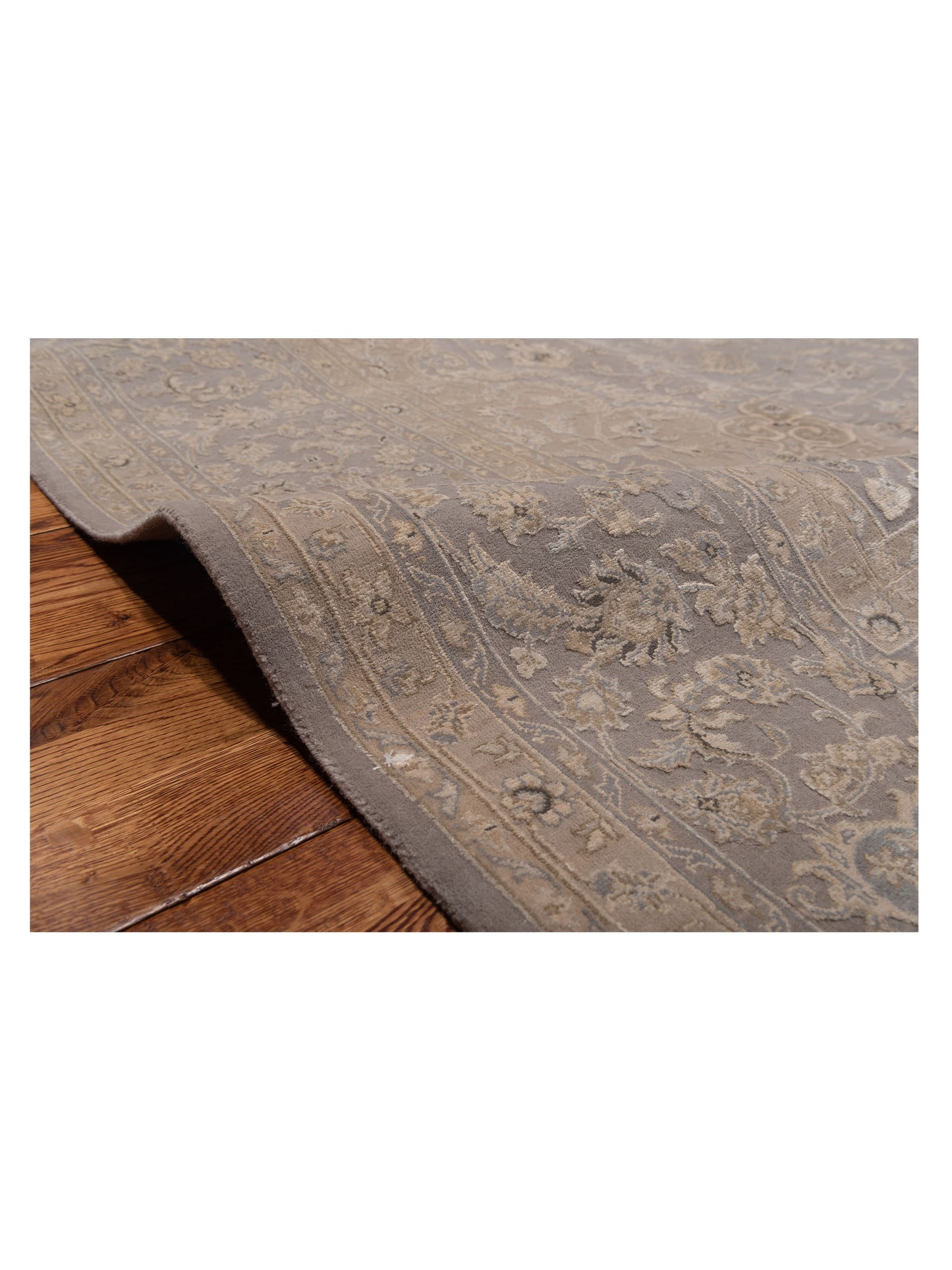 Imperial Silk 145094 Silver 8.1x10.4 Hand Knotted Rug
