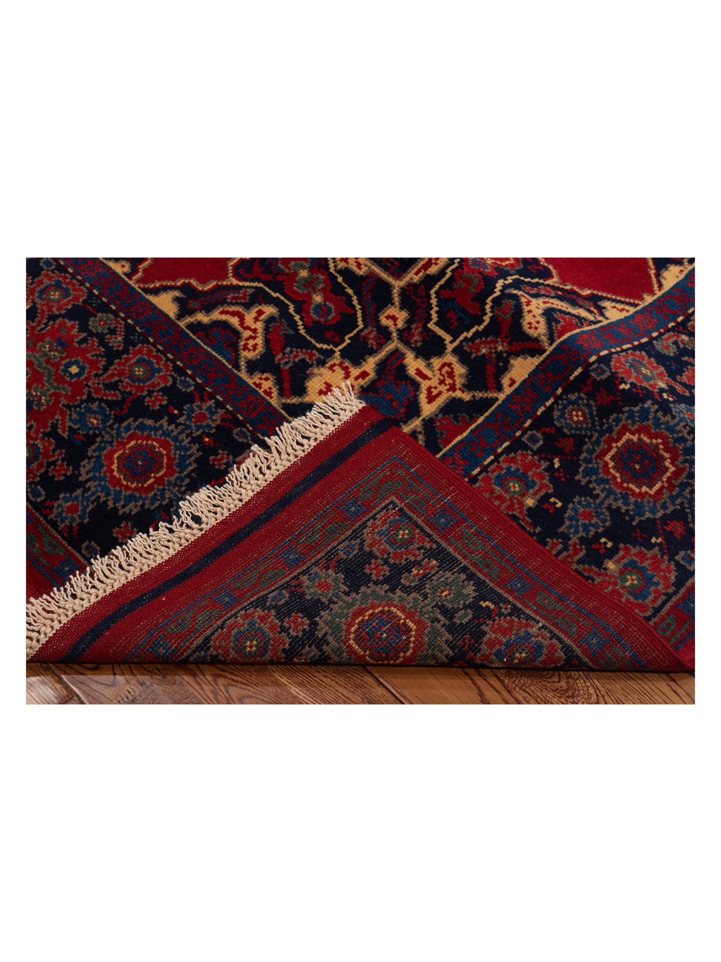 Turkish Shirwan 145118 Red Navy 5.9x8.2 Hand Knotted Rug