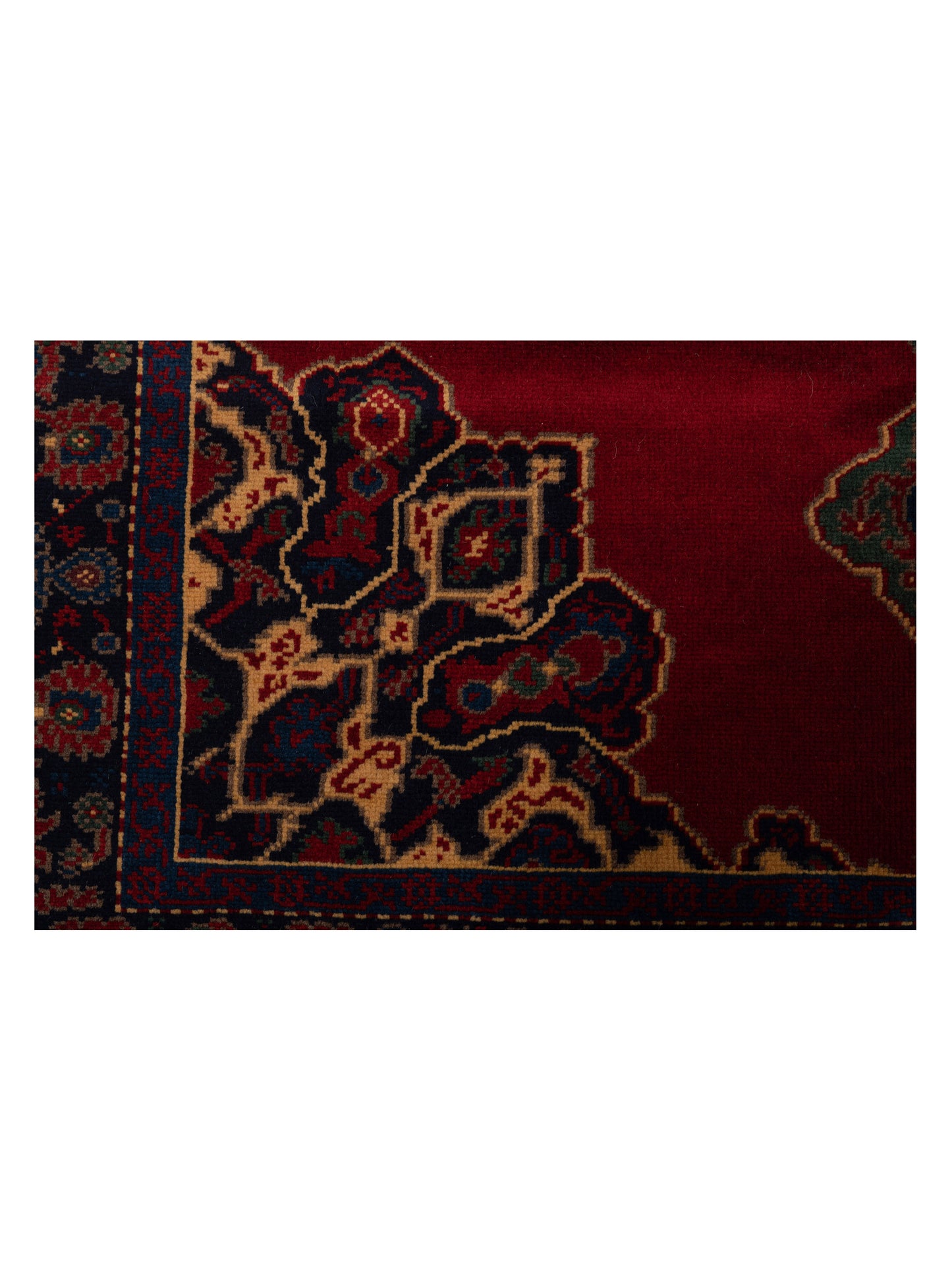Turkish Shirwan 145118 Red Navy 5.9x8.2 Hand Knotted Rug
