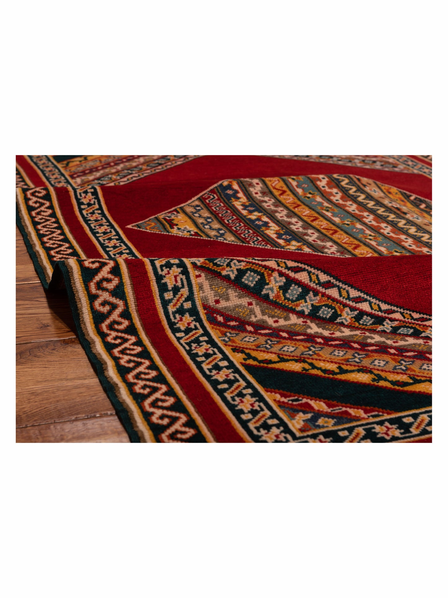 Shawl 145126 Multi 3.11x6 Hand Knotted Rug