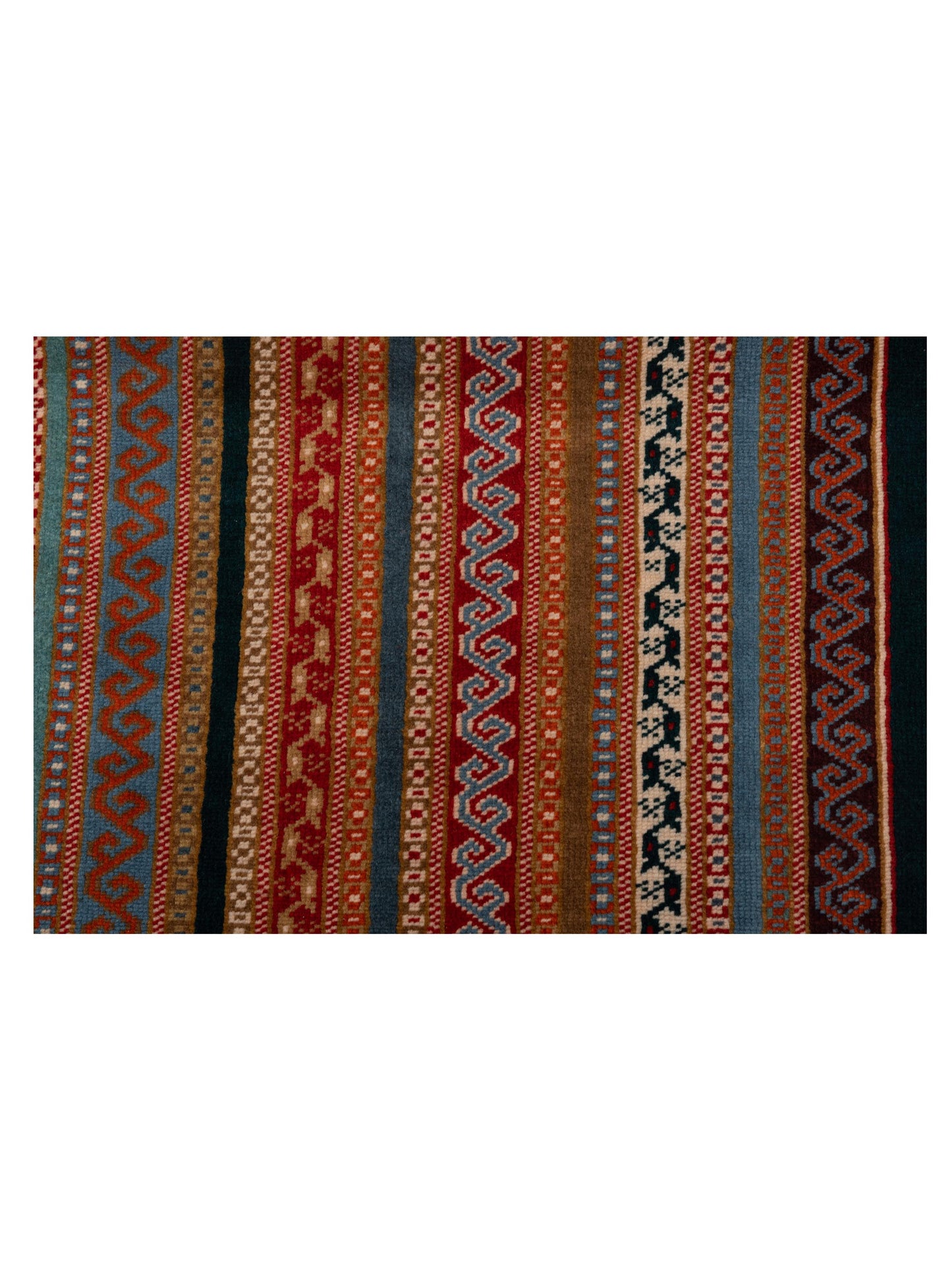 Shawl 145129 Multi 2.10x9.9 Hand Knotted Rug