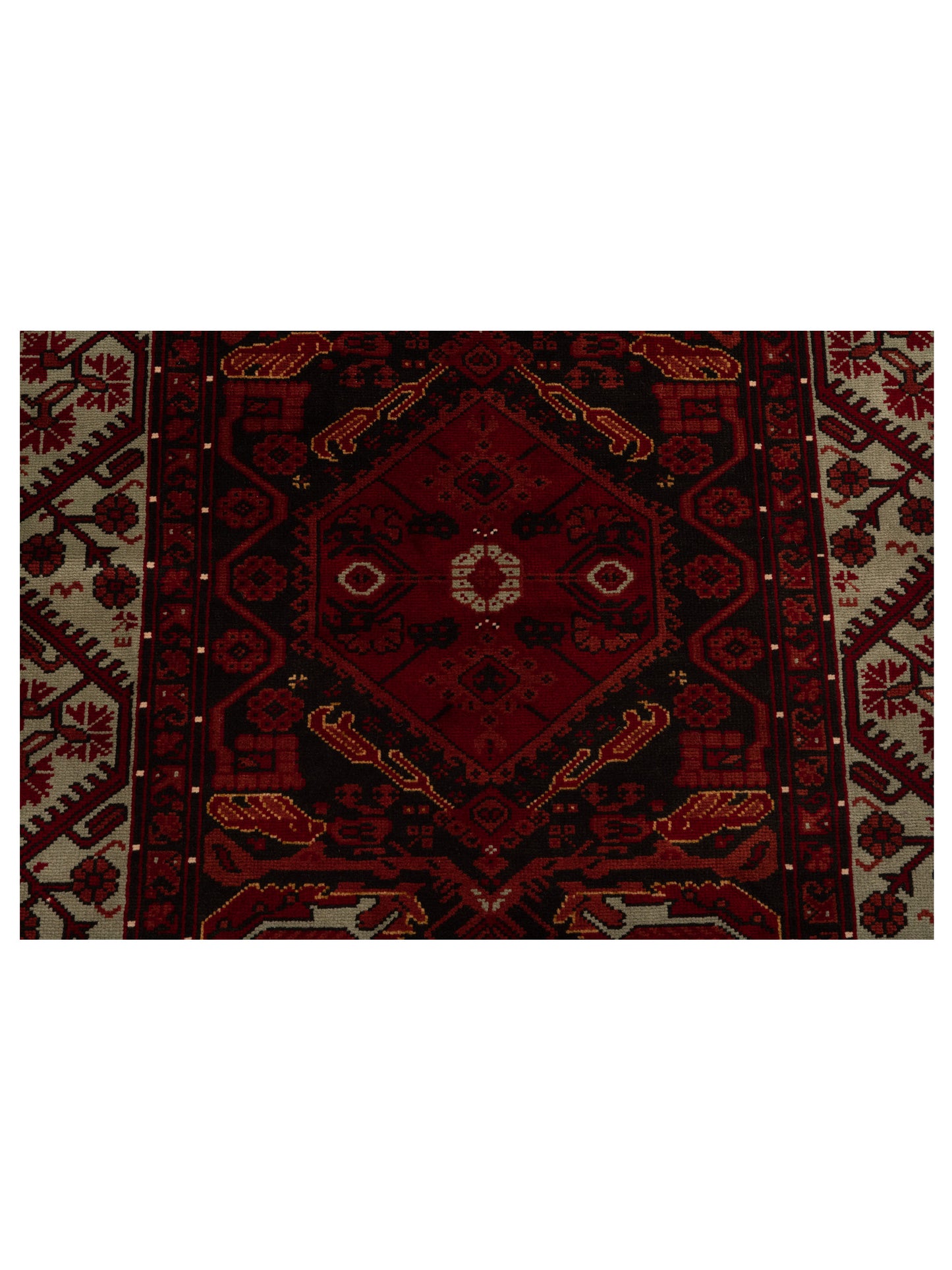 Turkish Shirwan 145152 Black Blue 4.3x5.1 Hand Knotted Rug