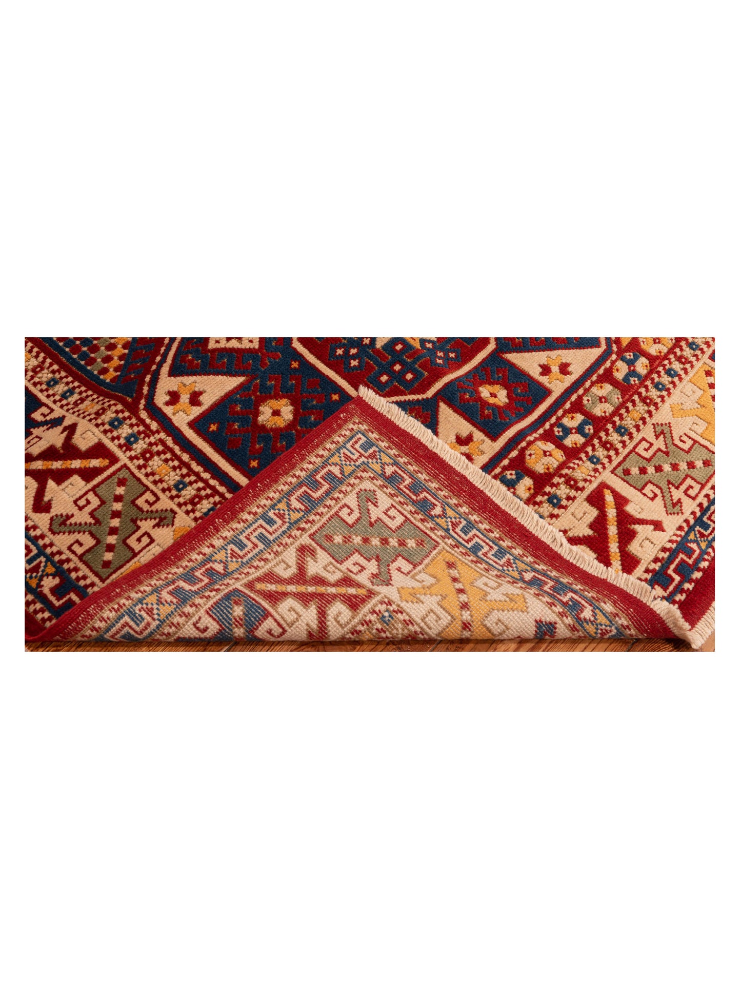 Turkish Shirwan 145157 Red Ivory 5.4x6.8 Hand Knotted Rug