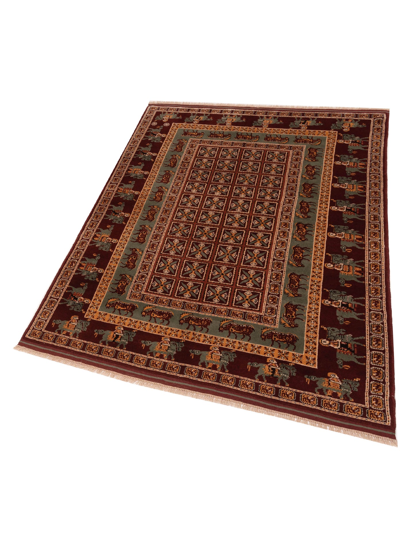 Turkish Shirwan 145160 Multi 5.8x8 Hand Knotted Rug