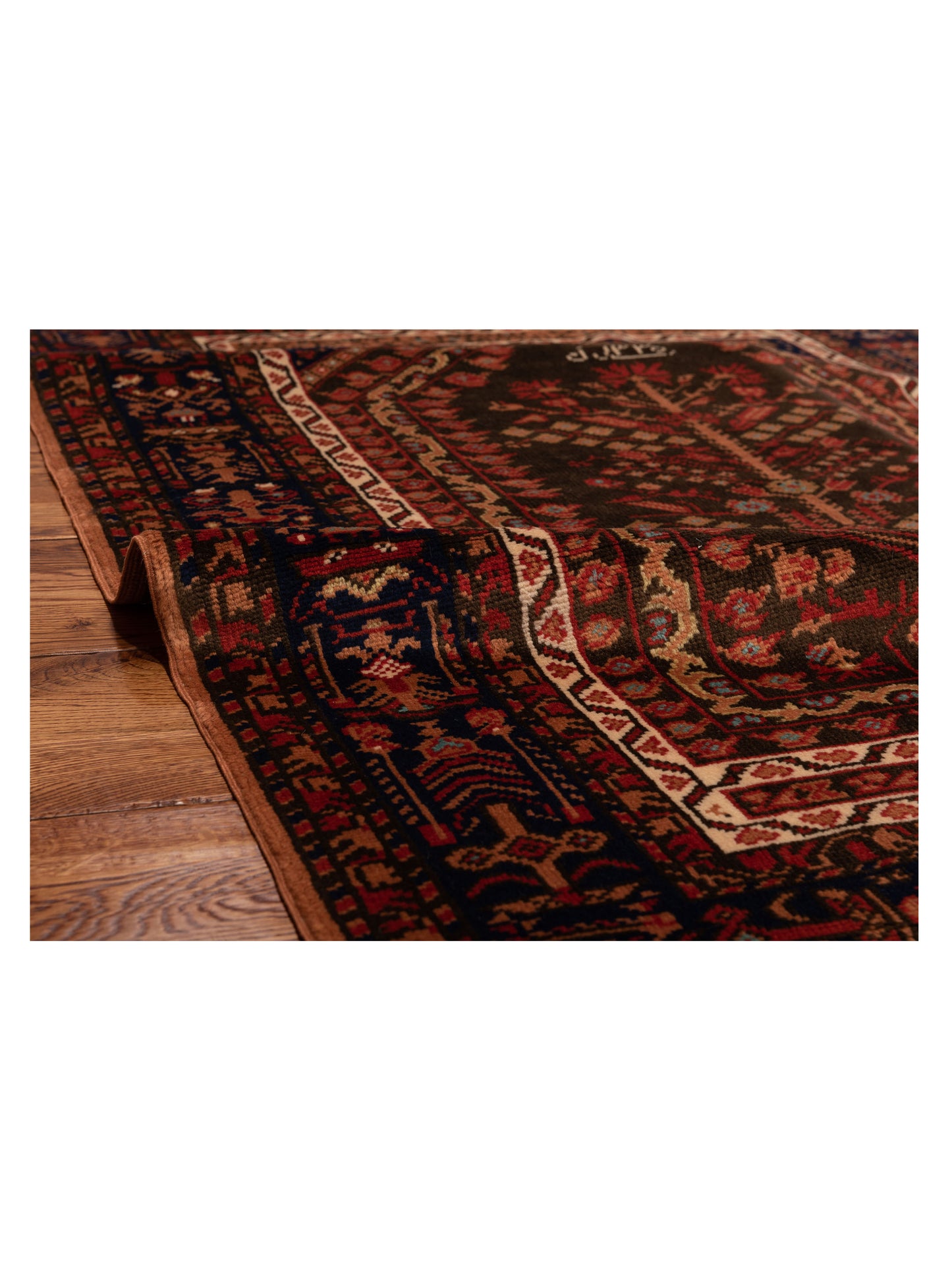 Turkish Shirwan 145165 Black Black 3.9x5.4 Hand Knotted Rug