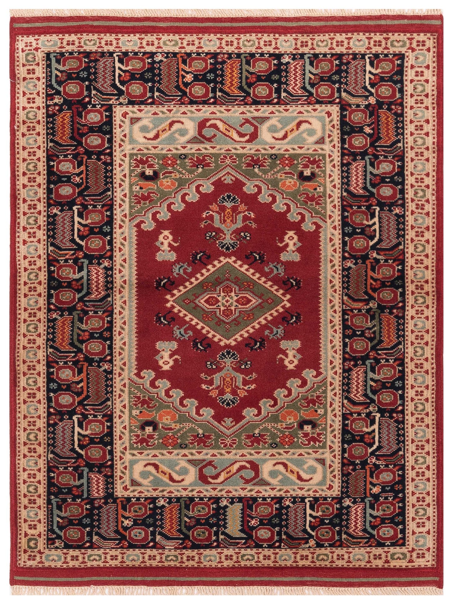Pasha Turkish Shirwan Red Navy Traditional