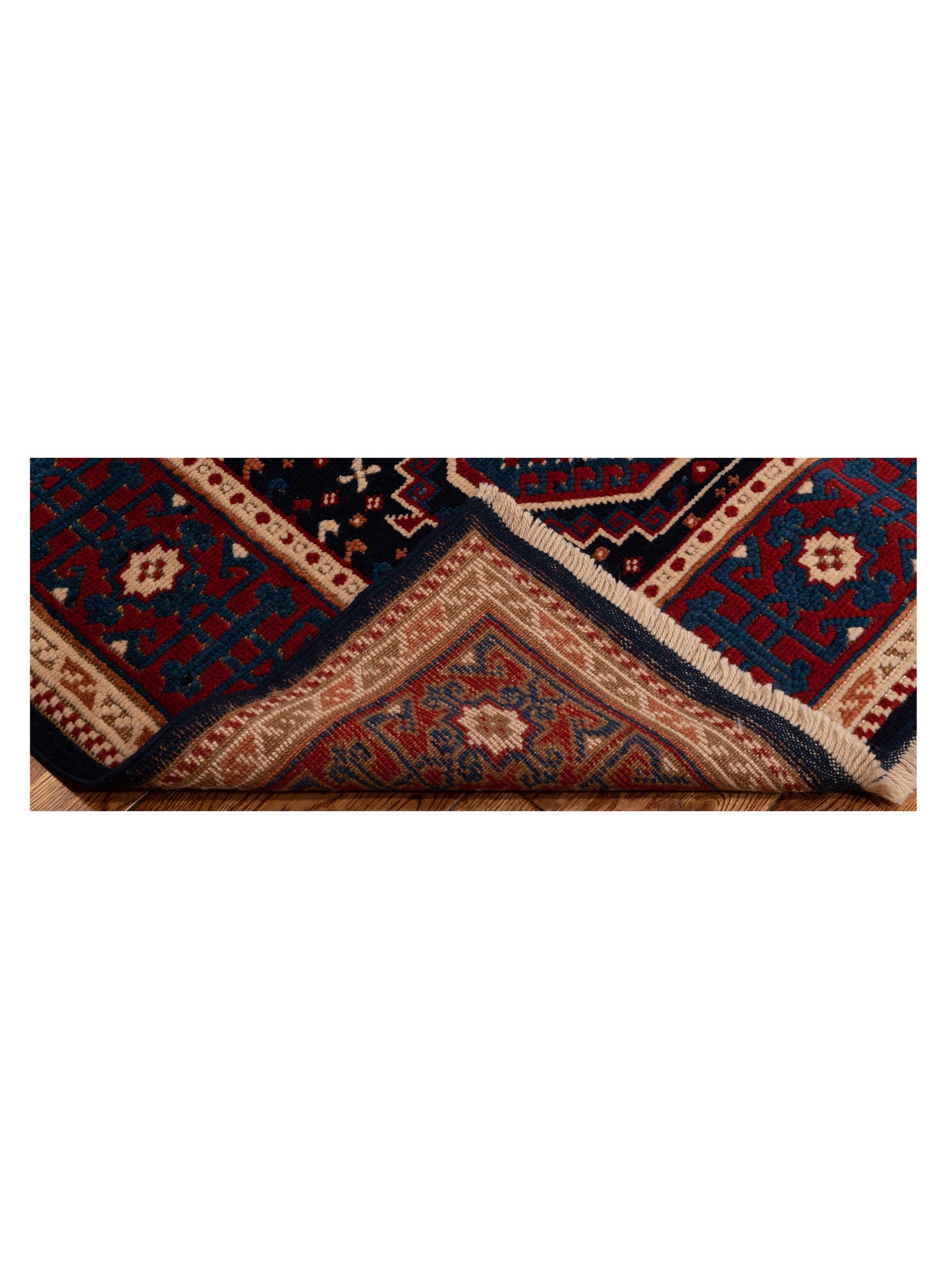 Turkish Shirwan 145182 Navy Red 4.3x5.5 Hand Knotted Rug
