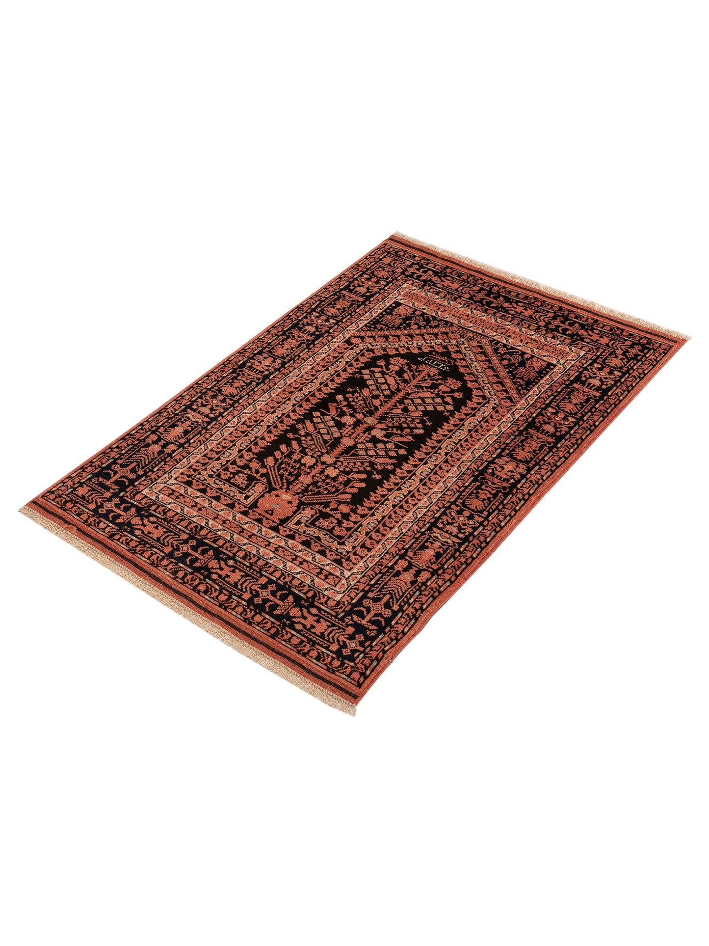 Turkish Shirwan 145192 Black Black 4.2x6.2 Hand Knotted Rug