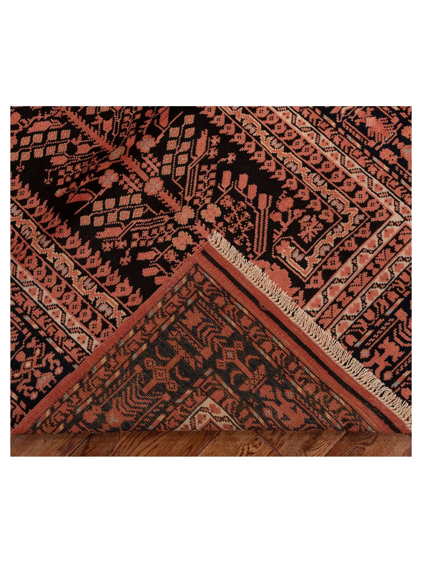 Turkish Shirwan 145192 Black Black 4.2x6.2 Hand Knotted Rug