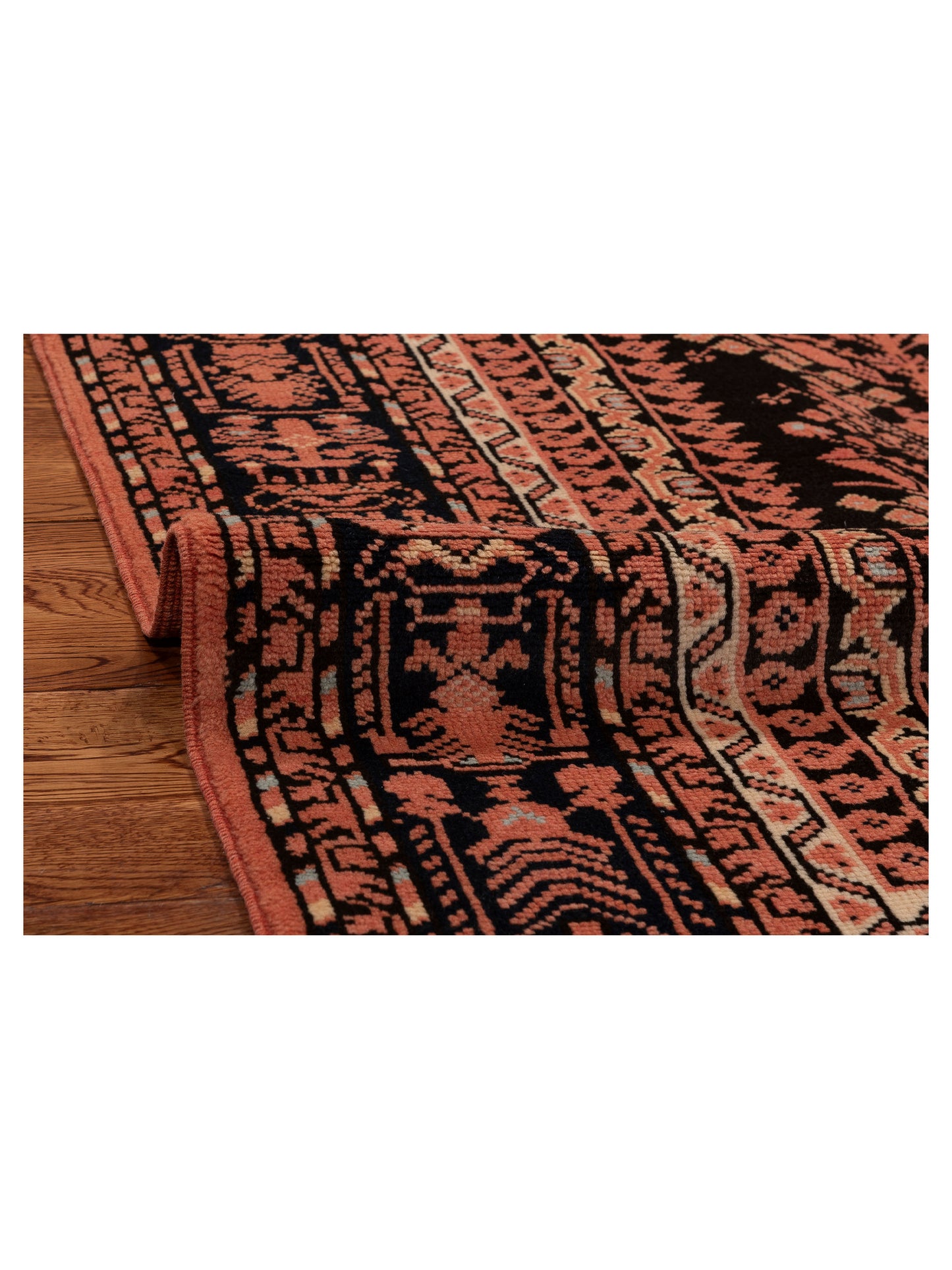 Turkish Shirwan 145192 Black Black 4.2x6.2 Hand Knotted Rug