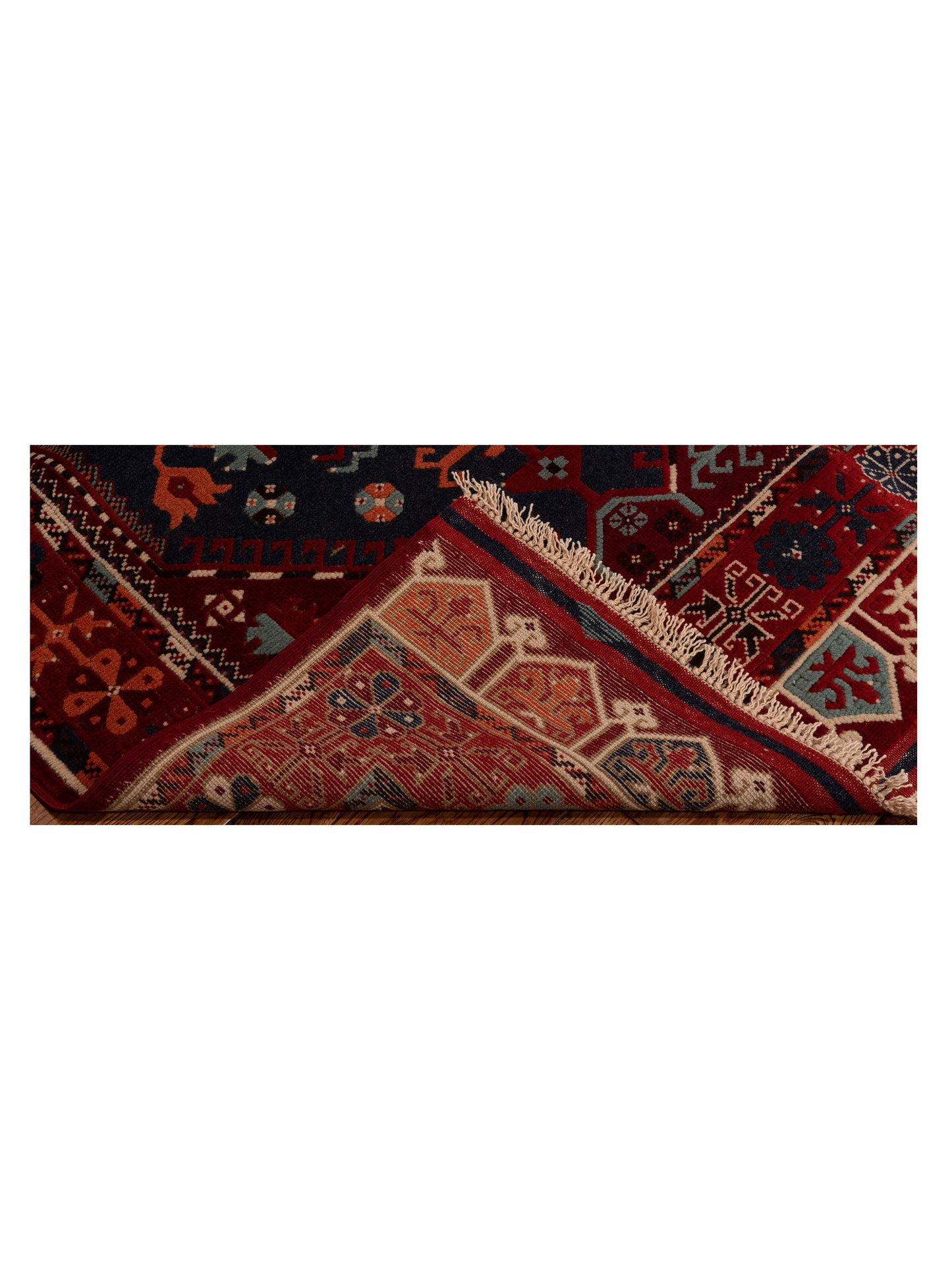 Turkish Shirwan 145216 Charcoal Red 3.10x6 Hand Knotted Rug