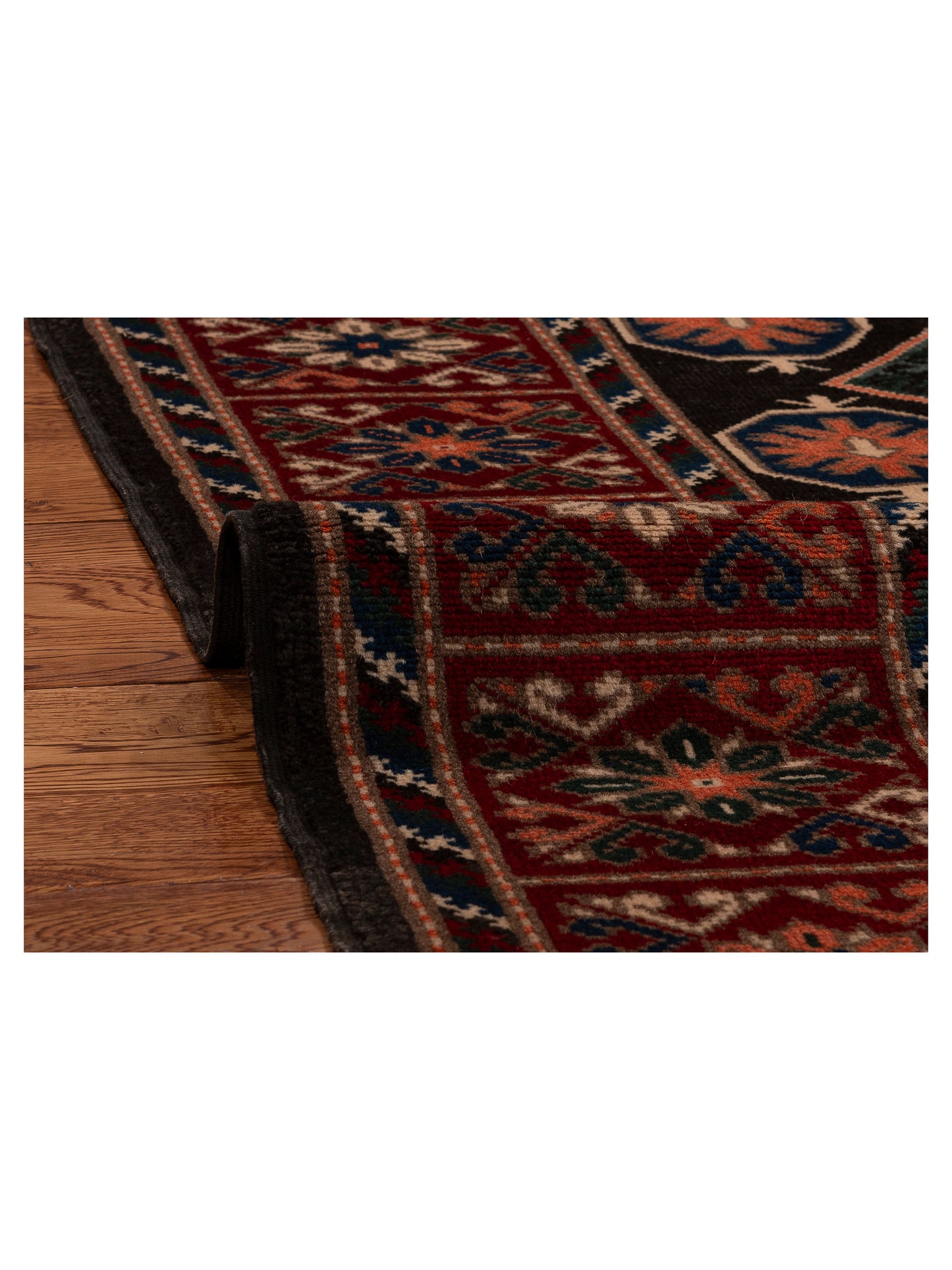 Turkish Shirwan 145218 Brown Red 5.8x7.9 Hand Knotted Rug