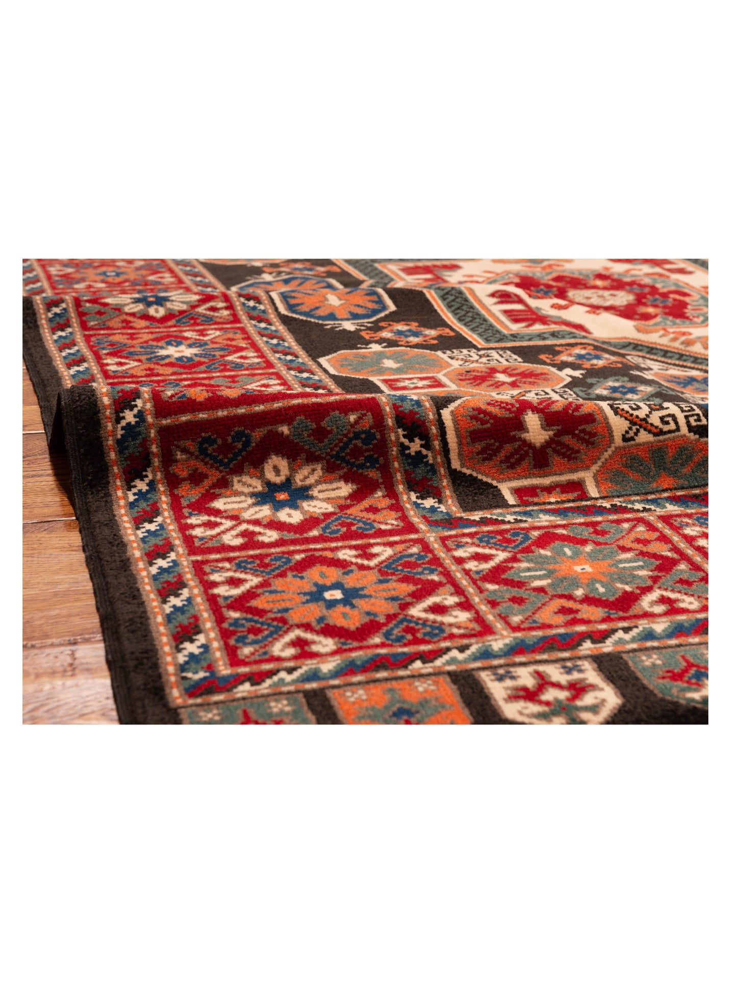 Turkish Shirwan 145218 Brown Red 5.8x7.9 Hand Knotted Rug
