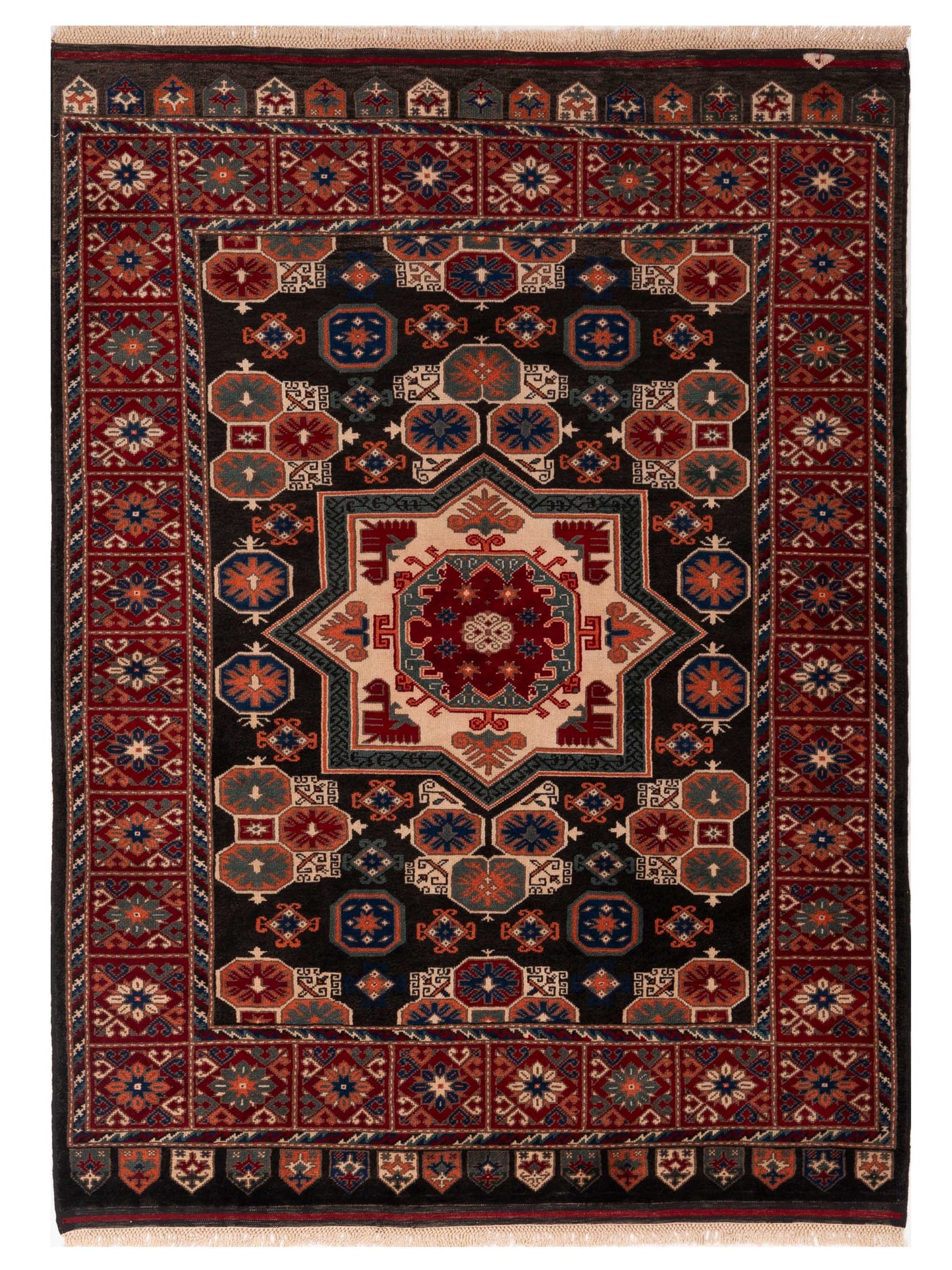 Pasha Turkish Shirwan Brown Red Traditional