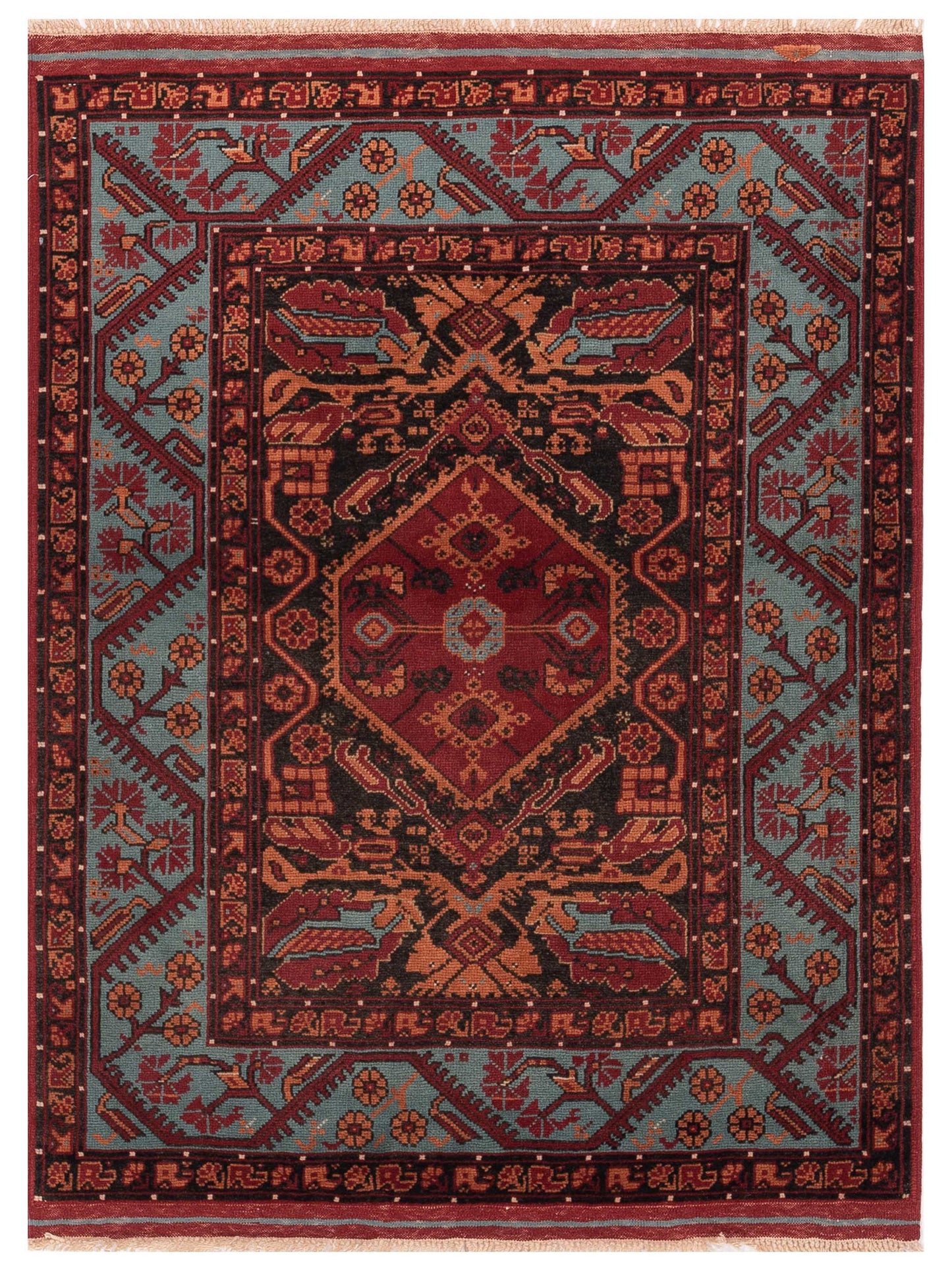 Pasha Turkish Shirwan Black Blue Traditional