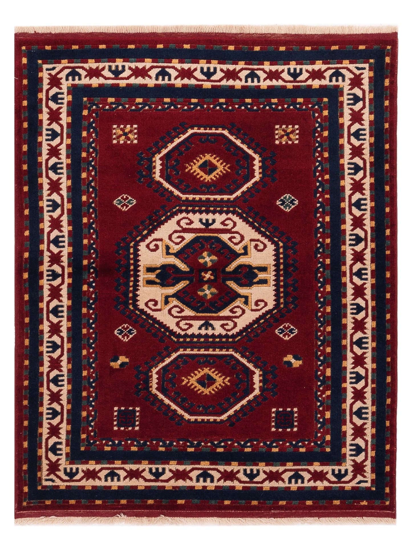 Pasha Turkish Shirwan Red Ivory Traditional