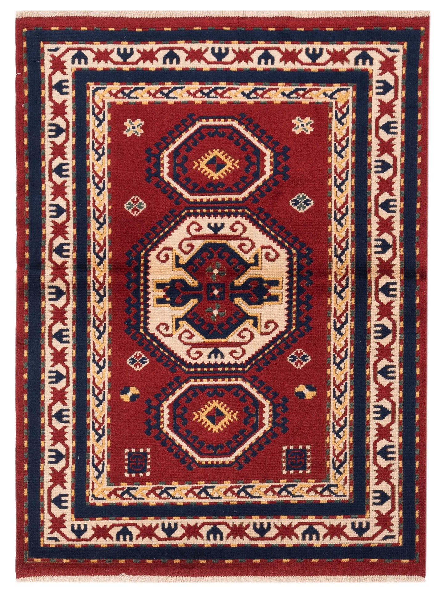 Pasha Turkish Shirwan Red Ivory Traditional