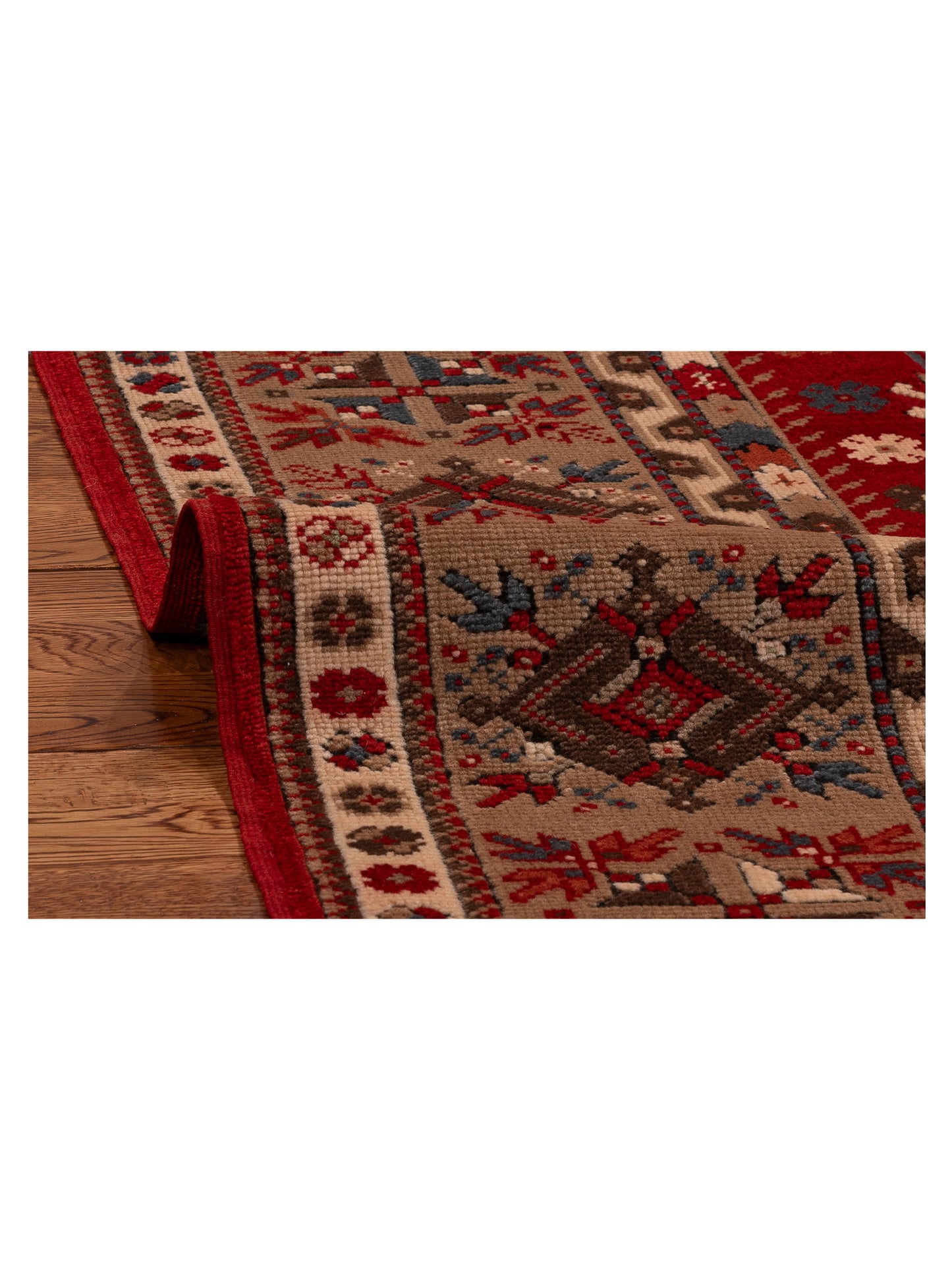 Turkish Shirwan 145238 Red Brown 4.8x7 Hand Knotted Rug