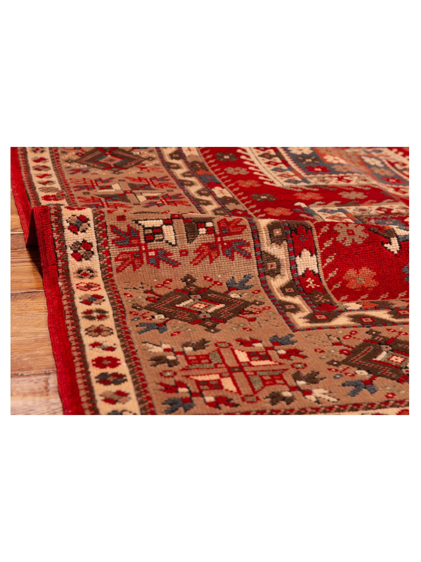 Turkish Shirwan 145238 Red Brown 4.8x7 Hand Knotted Rug