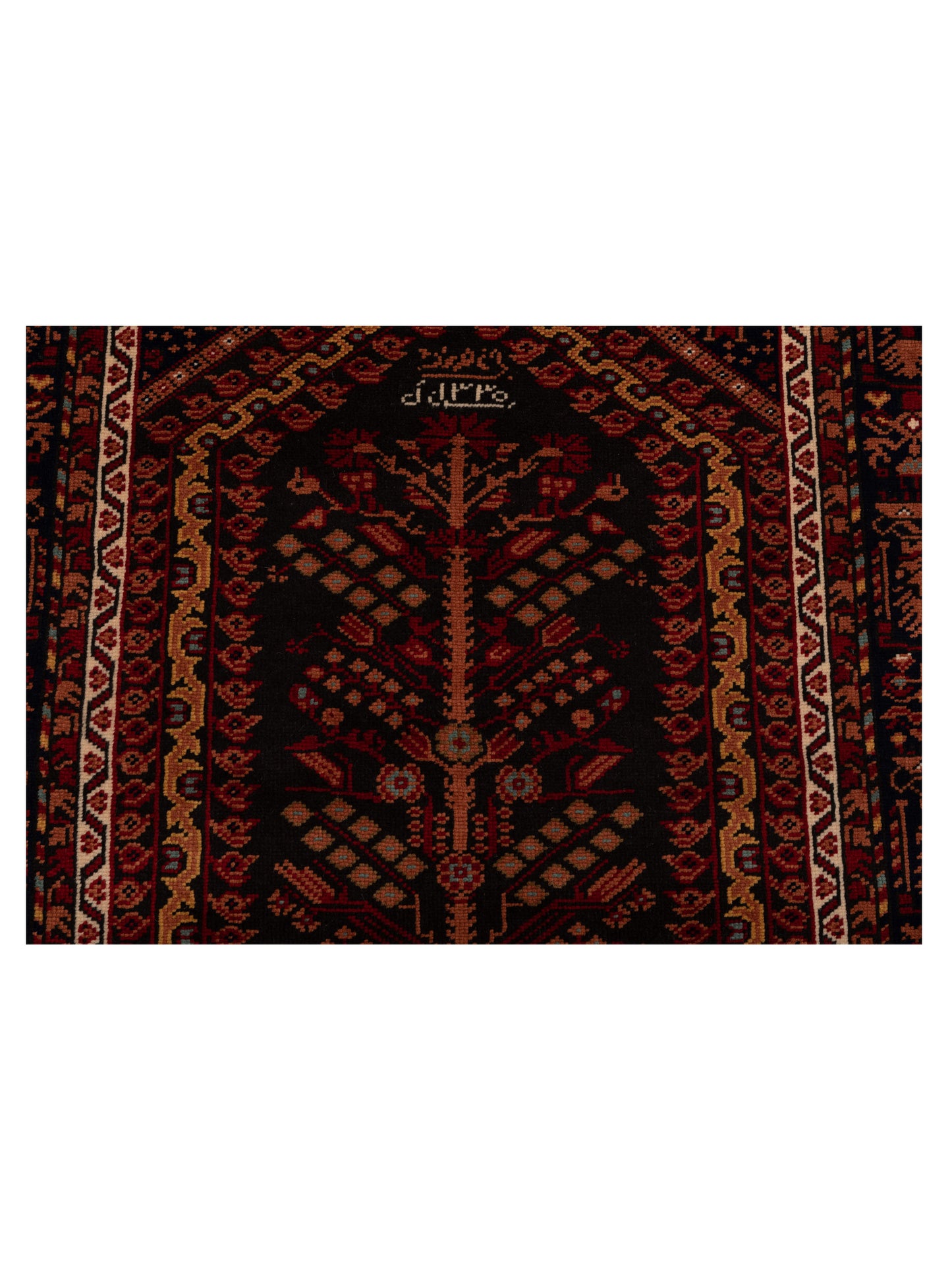 Turkish Shirwan 145247 Black Black 3.10x5.9 Hand Knotted Rug