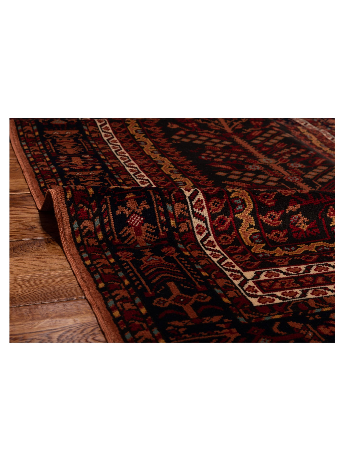 Turkish Shirwan 145247 Black Black 3.10x5.9 Hand Knotted Rug