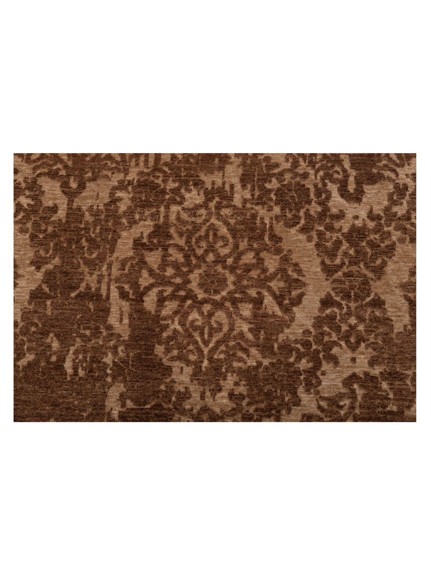 Defne Beony Brown Dark Brown 8.1x9.10 Hand Knotted Rug