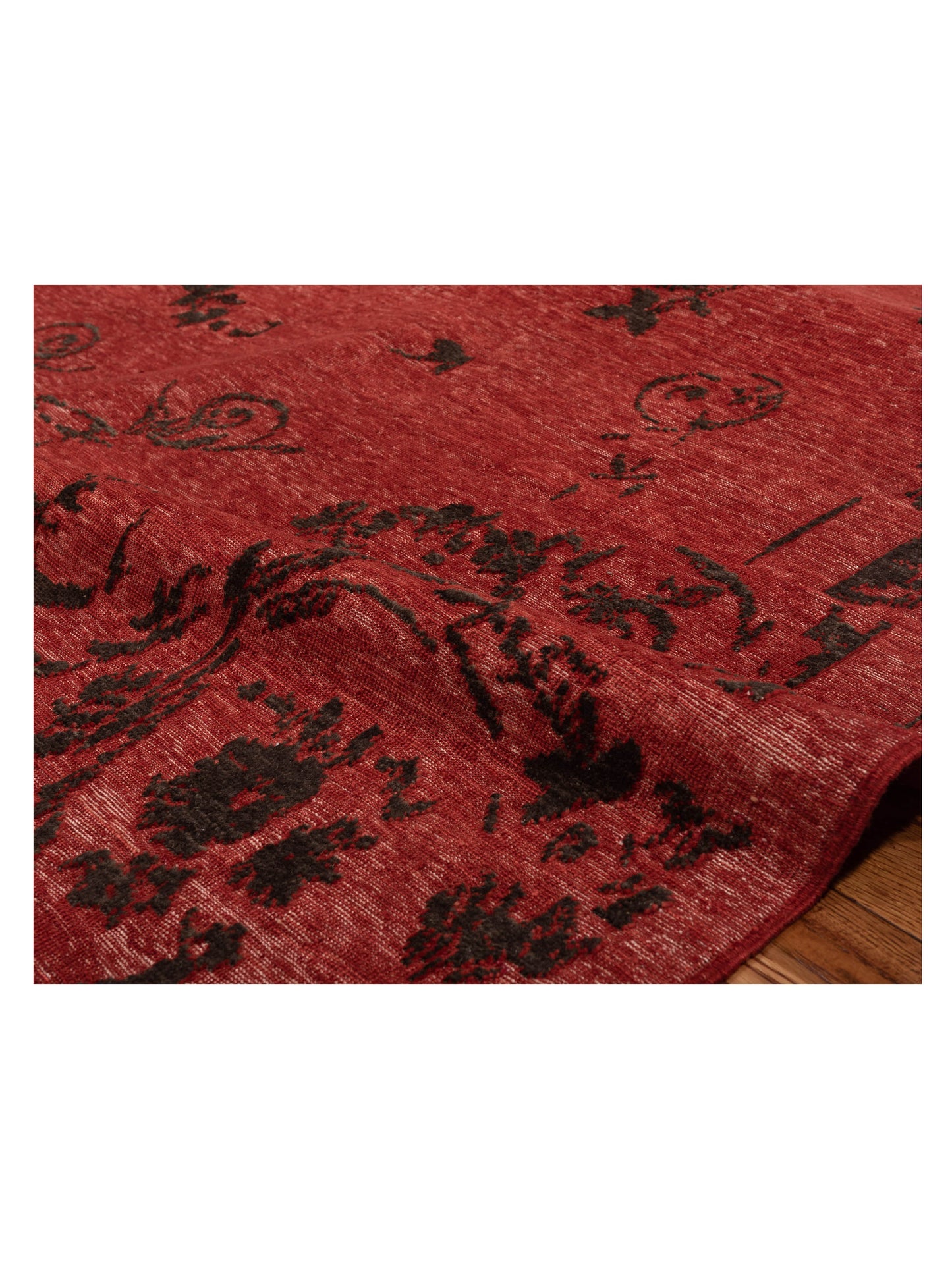 Defne Clove Red Charcoal 6.3x9.3 Hand Knotted Rug