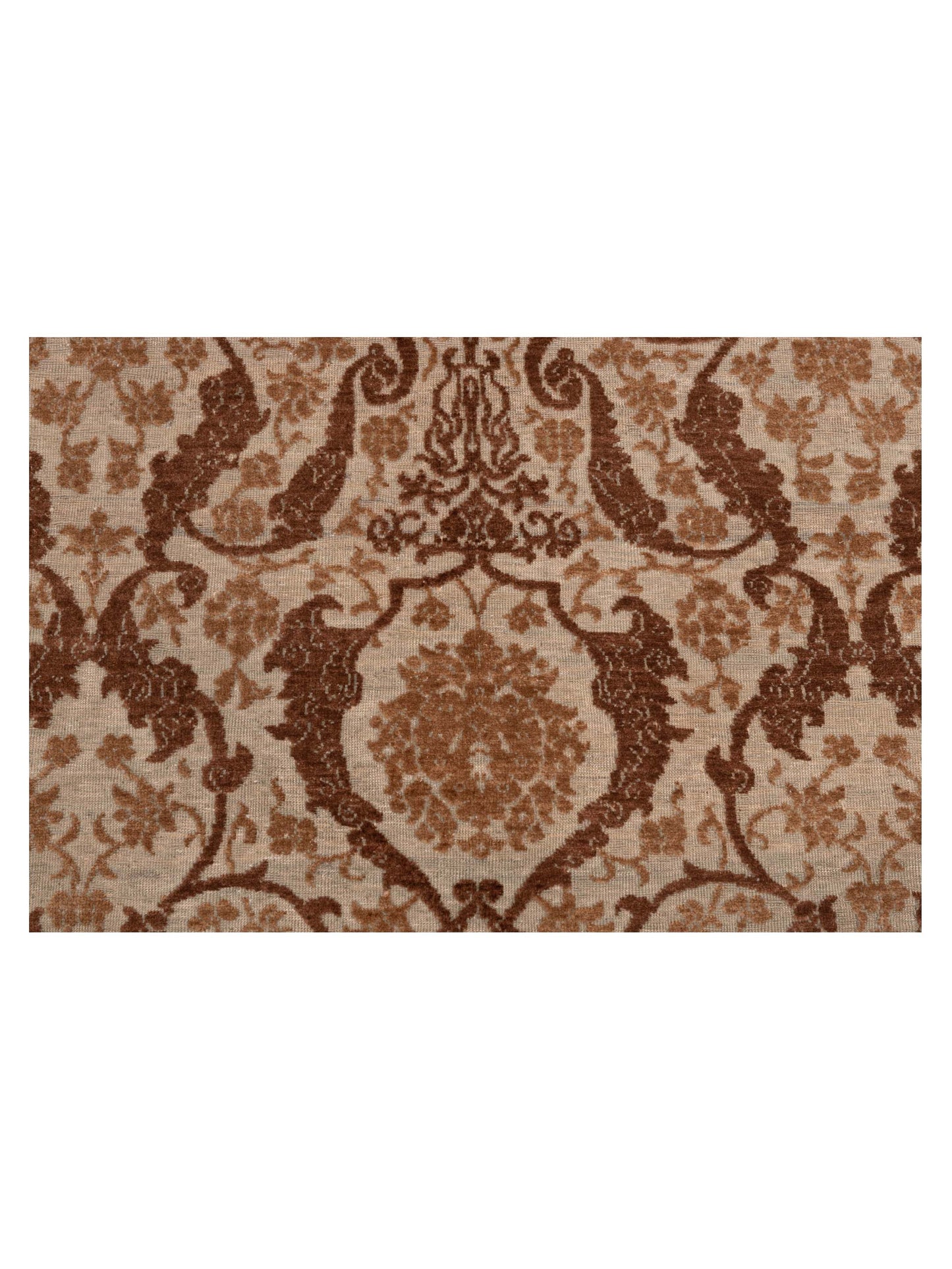 Defne Orchid Beige Brown 6.6x9.7 Hand Knotted Rug
