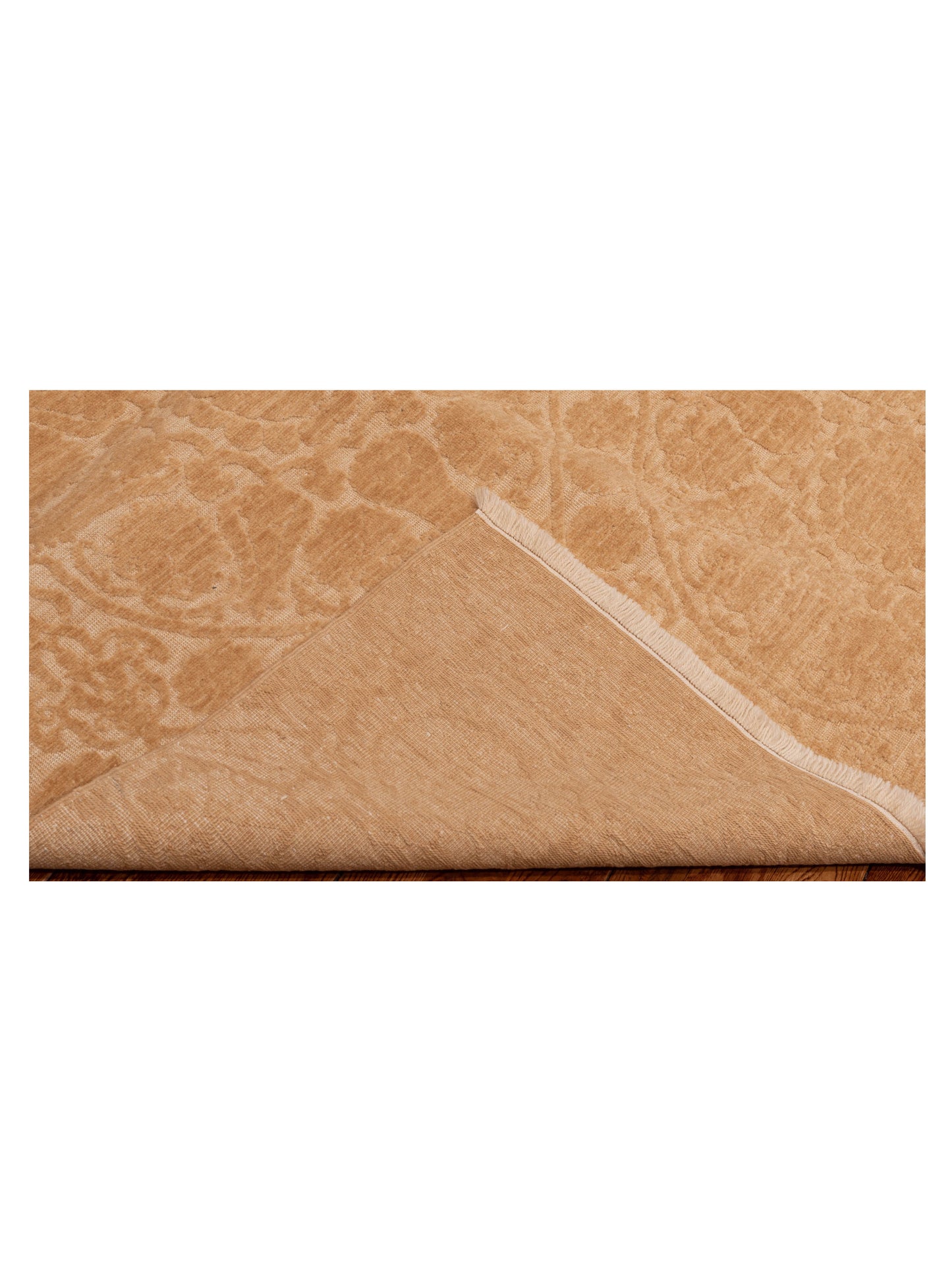 Defne Lotus Gold Gold 6.7x9.9 Hand Knotted Rug
