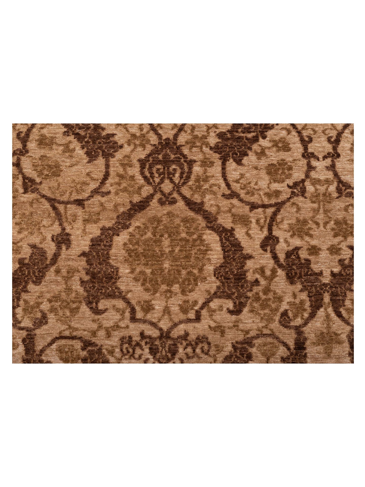 Defne Orchid Brown Brown 9.1x11.4 Hand Knotted Rug