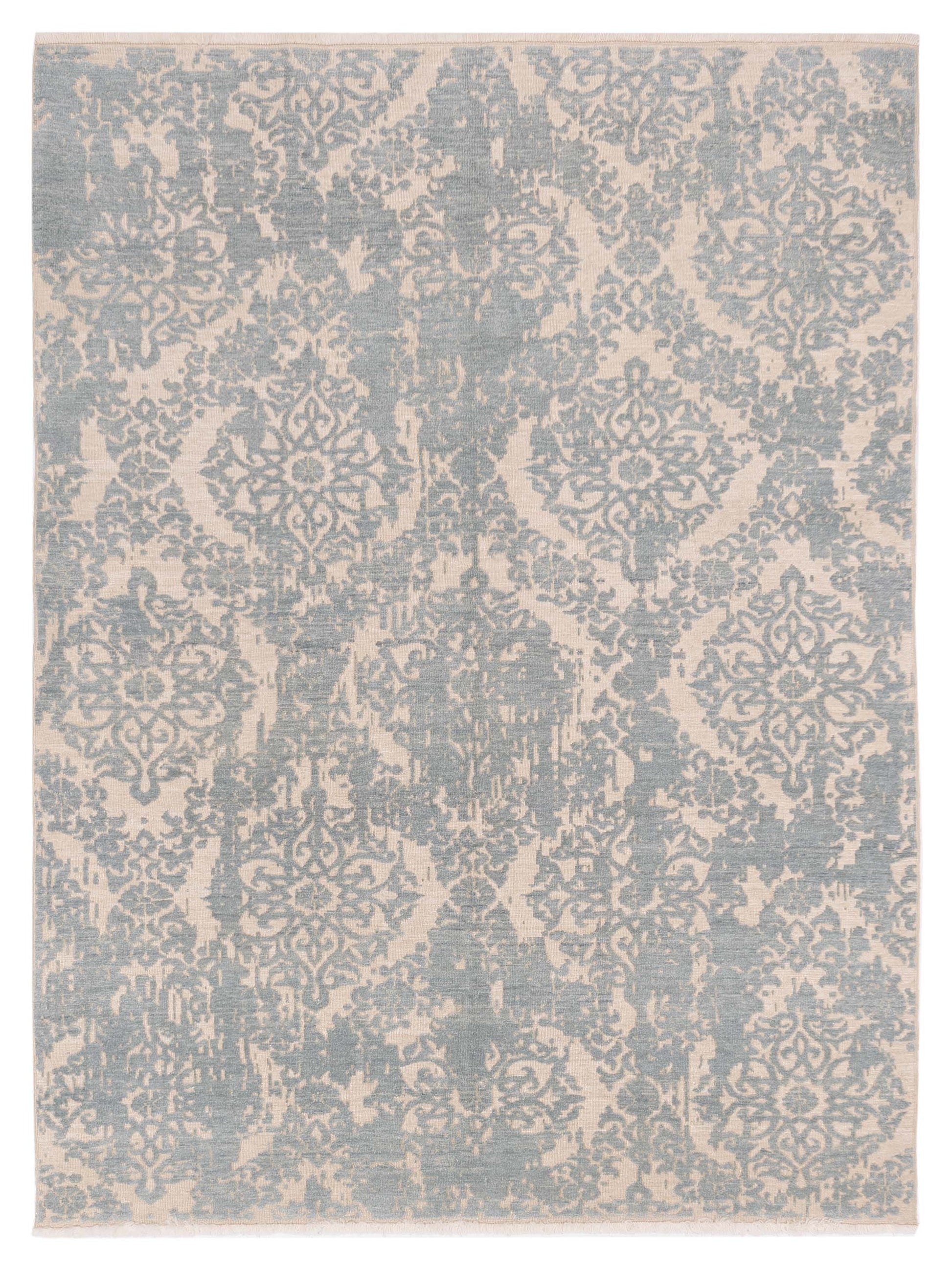 Pasha Defne  Ivory Blue Traditional