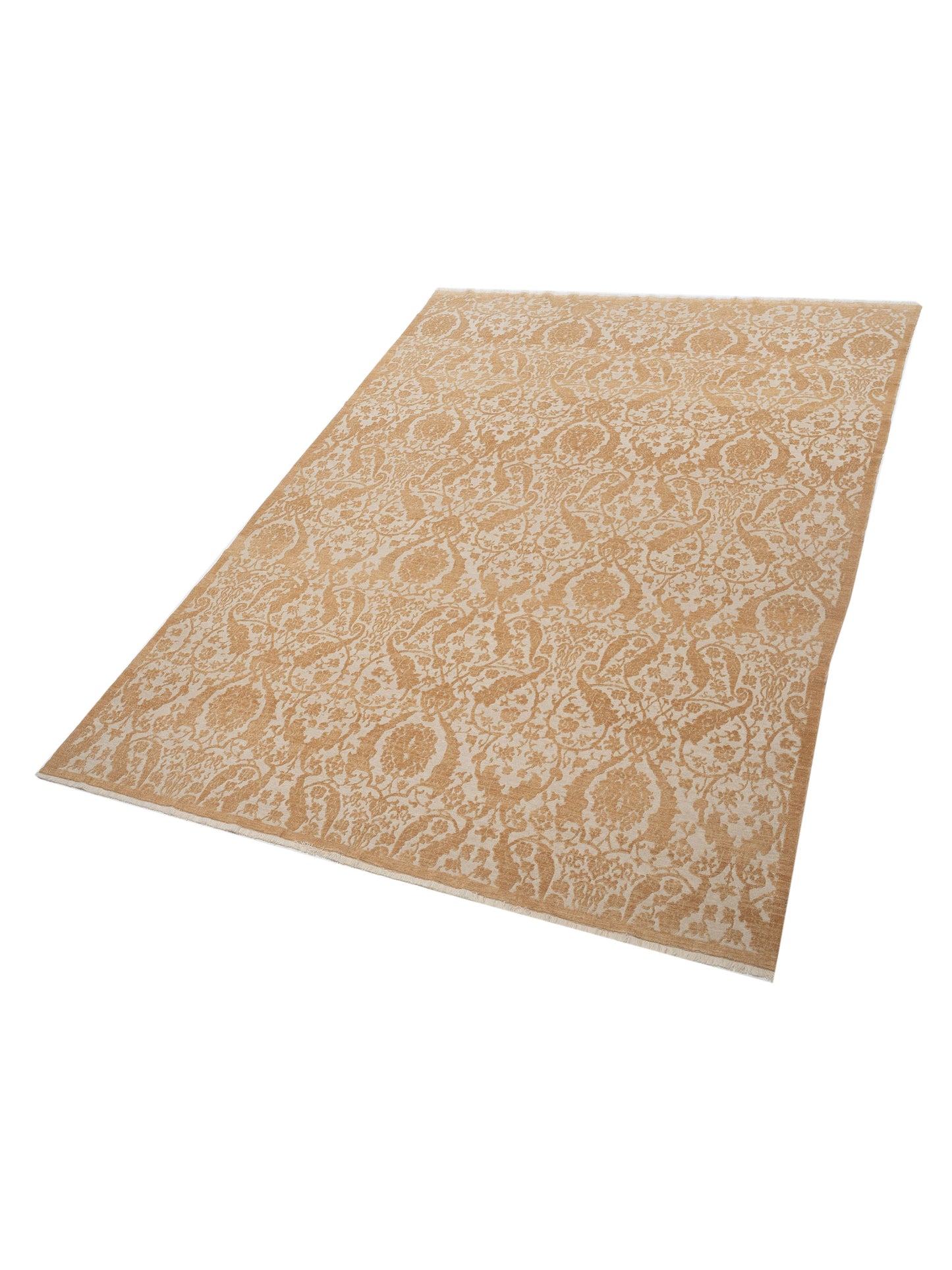 Defne Orchid Ivory Gold 8.11x11.10 Hand Knotted Rug