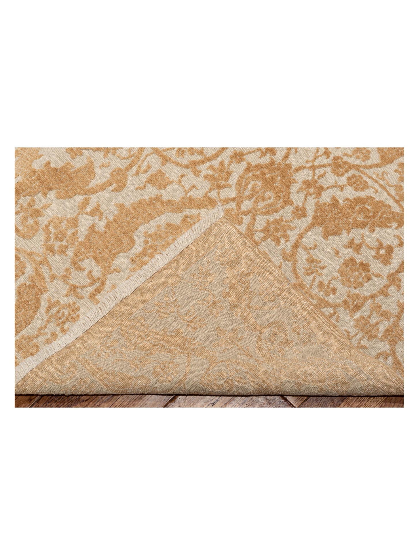Defne Orchid Ivory Gold 8.11x11.10 Hand Knotted Rug