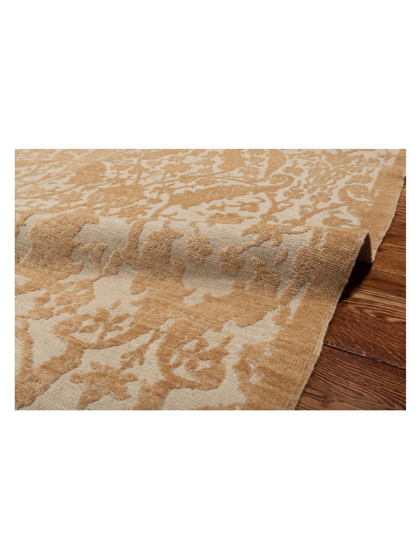 Defne Orchid Ivory Gold 8.11x11.10 Hand Knotted Rug