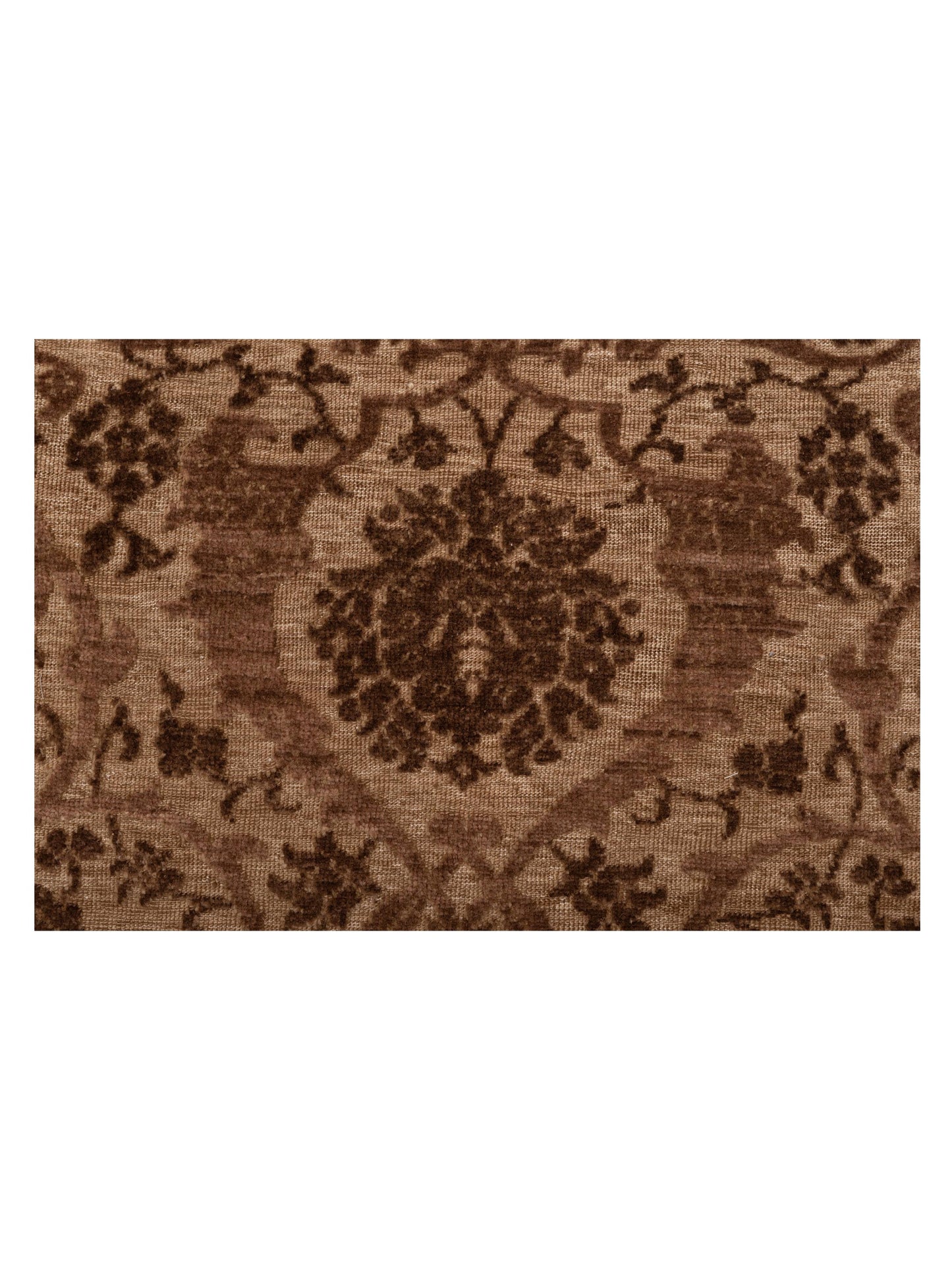 Defne Orchid Brown Brown 6.7x9.5 Hand Knotted Rug