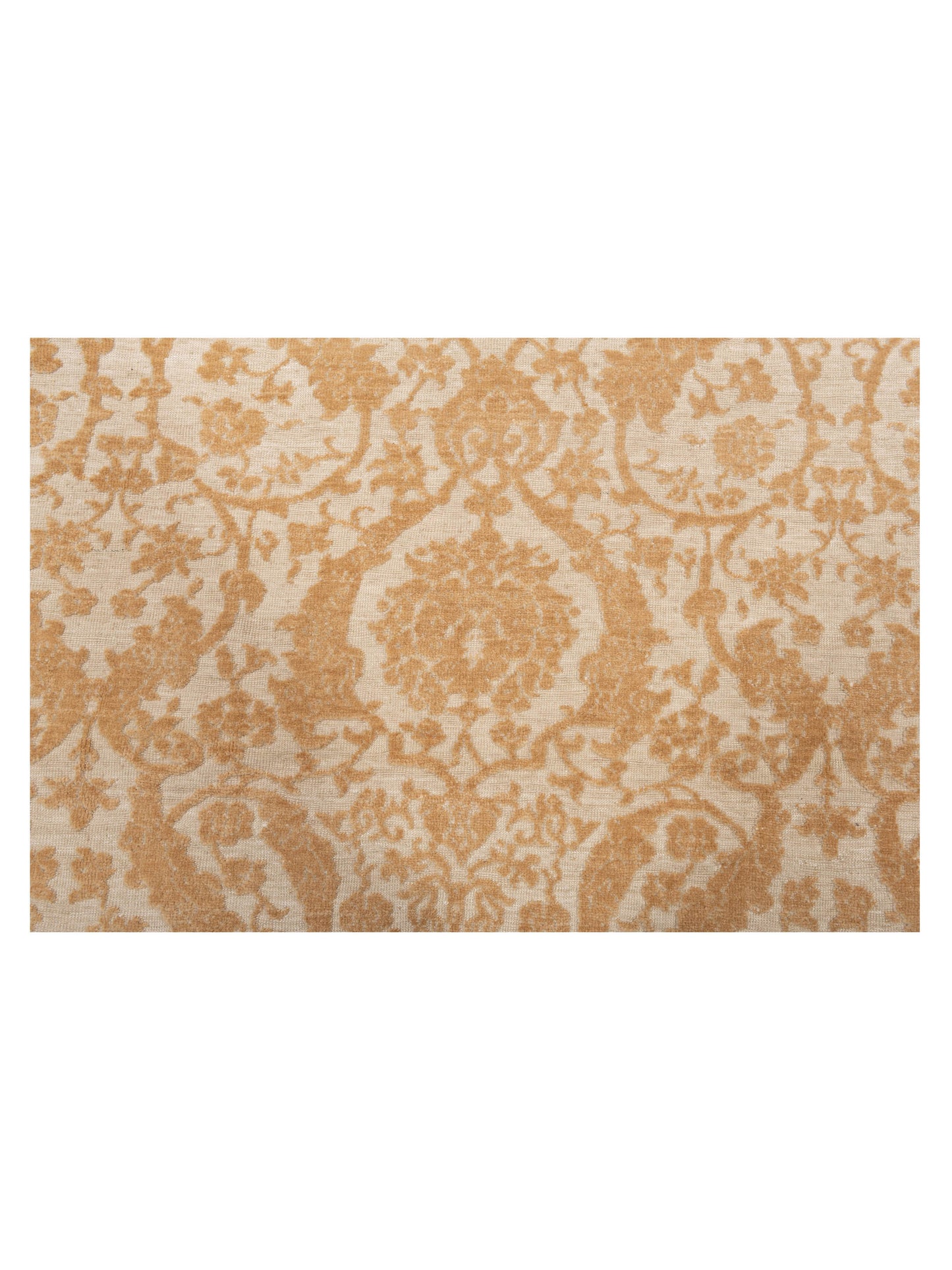 Defne Orchid Ivory Gold 8.1x9.10 Hand Knotted Rug