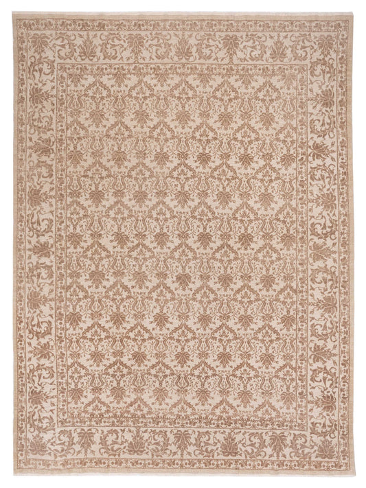Pasha Defne  Ivory Light Brown Transitional
