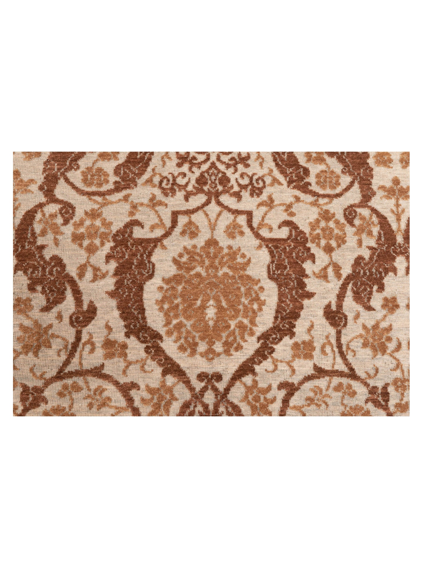 Defne Orchid Beige Dark Brown 5.7x8 Hand Knotted Rug
