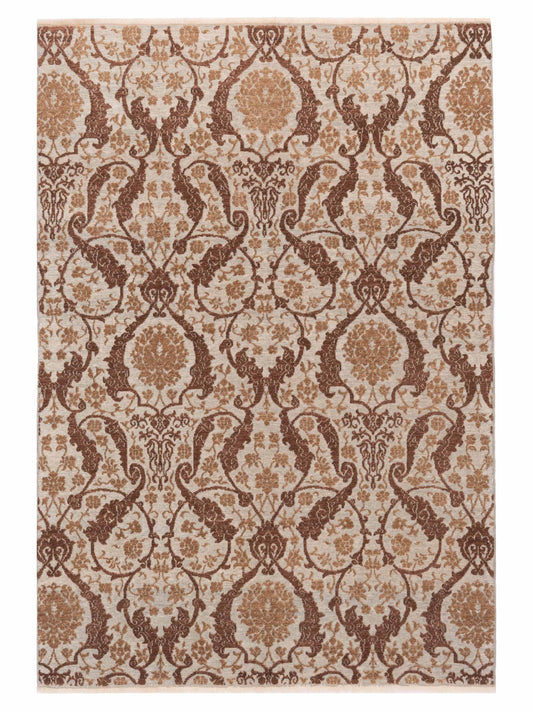 Pasha Defne  Beige Dark Brown Transitional