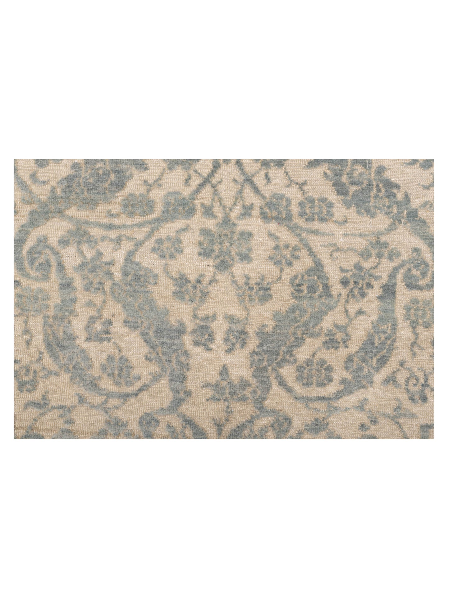 Defne Orchid Beige Ice Blue 5.7x7.7 Hand Knotted Rug