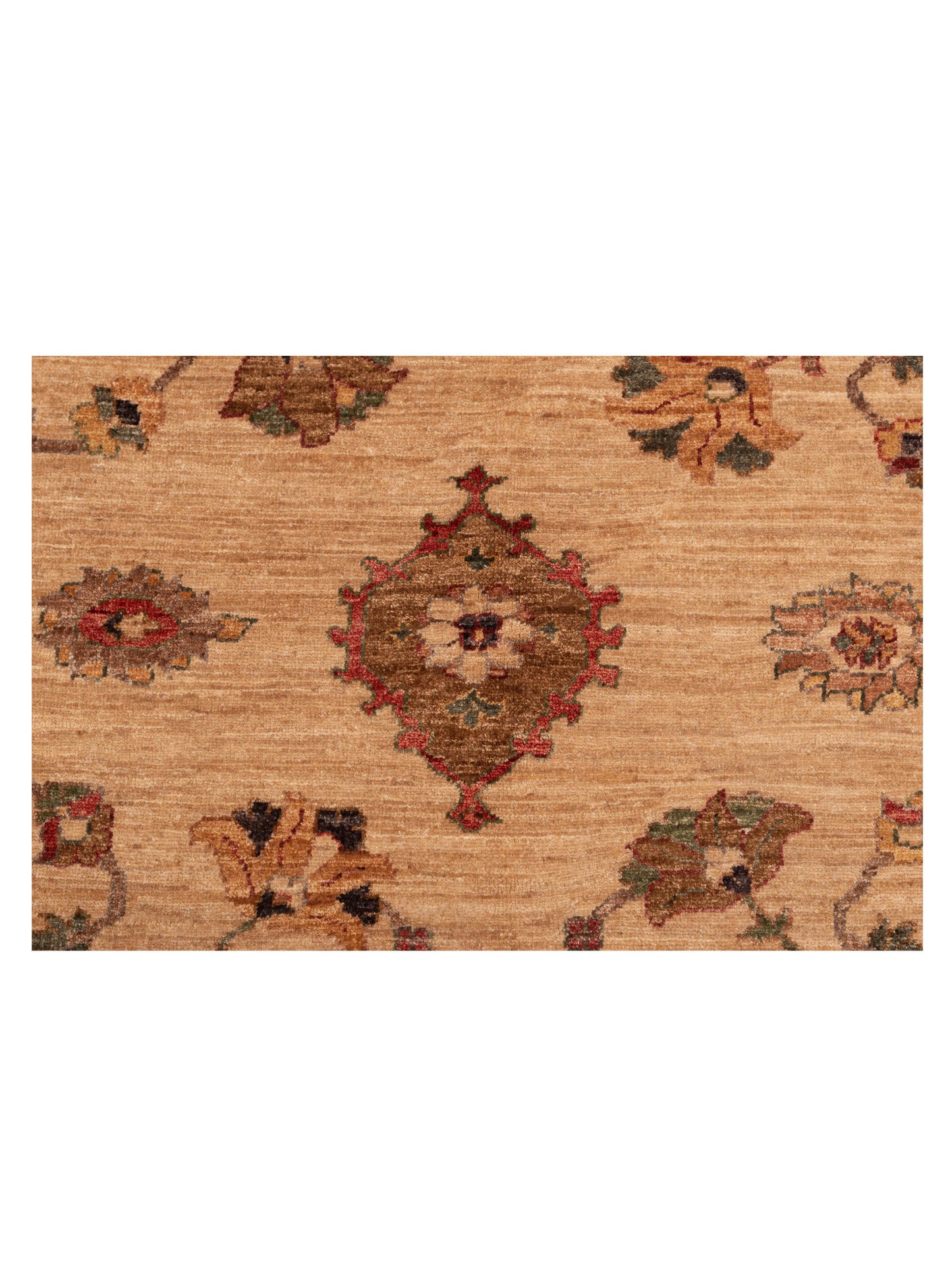 Elvan Nesli Green Green 2.6x4 Hand Knotted Rug